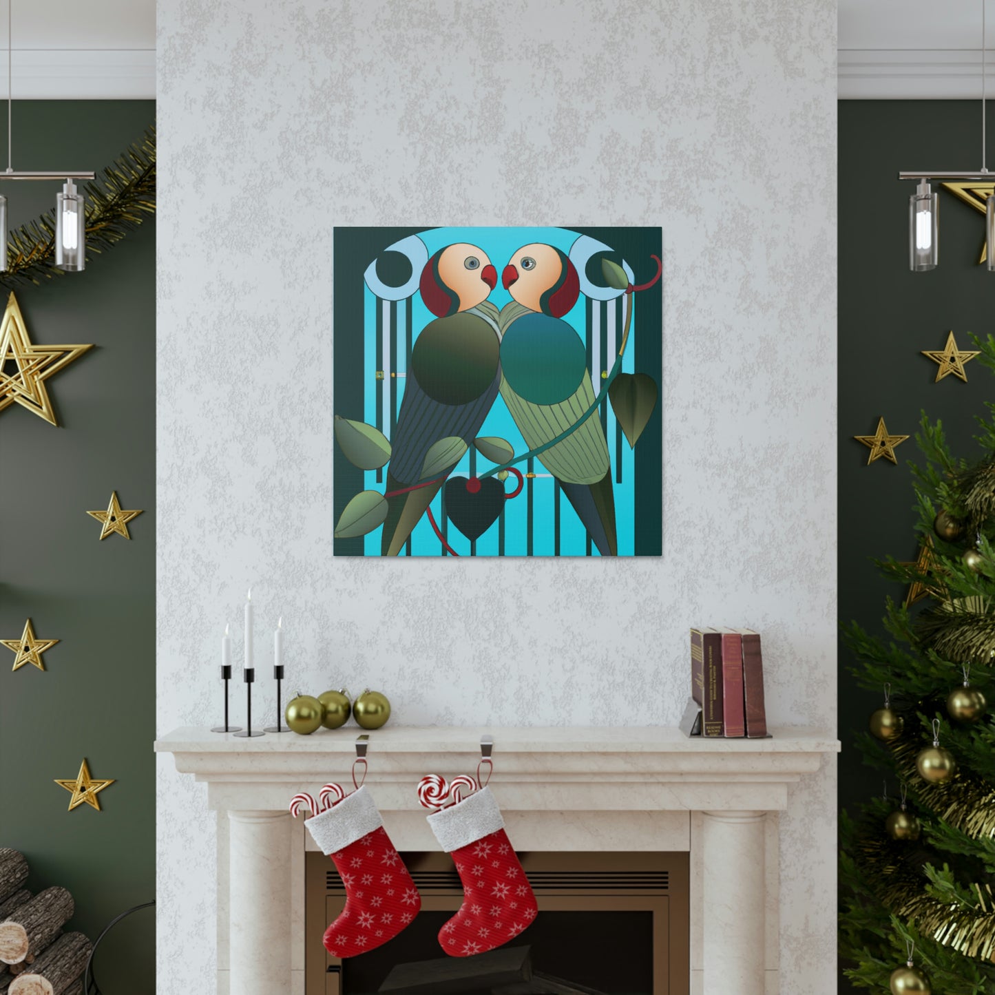 Lovers in Art Deco - Canvas