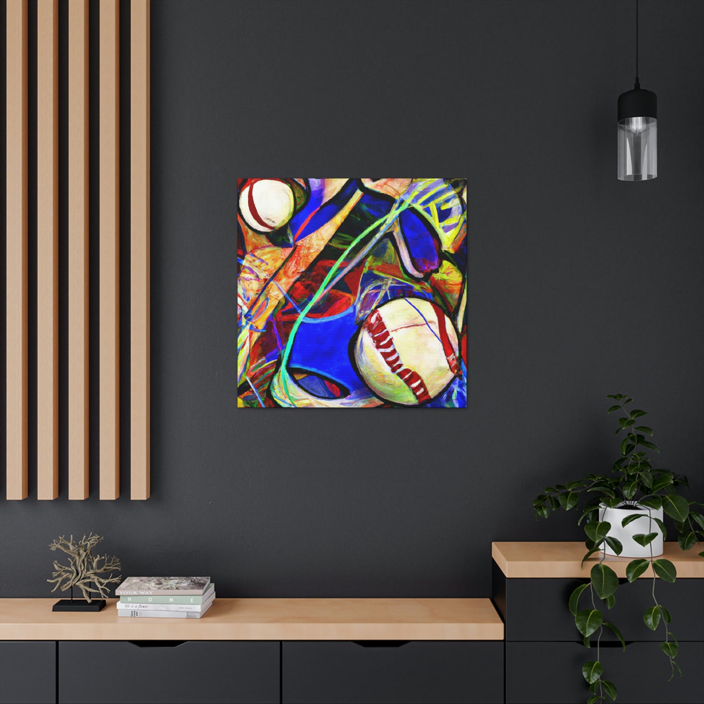 "Baseball: Expressionist Vision" - Canvas