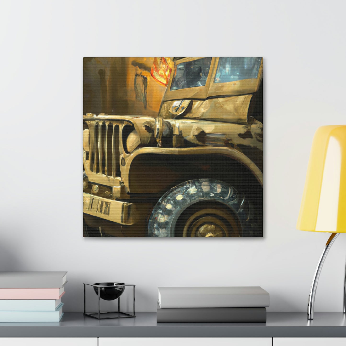 "Jeep in Morning Light" - Canvas