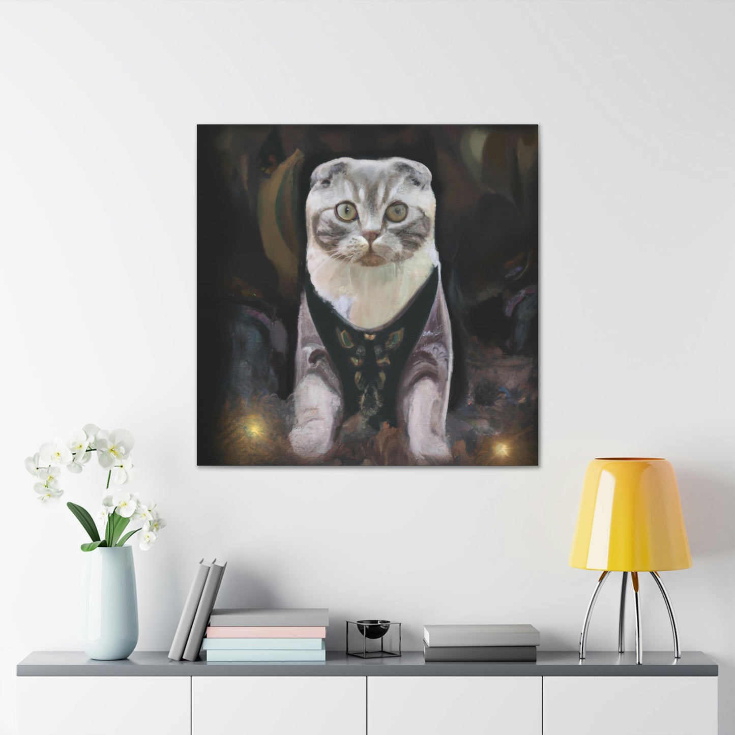 Feline Art Deco Splendor - Canvas