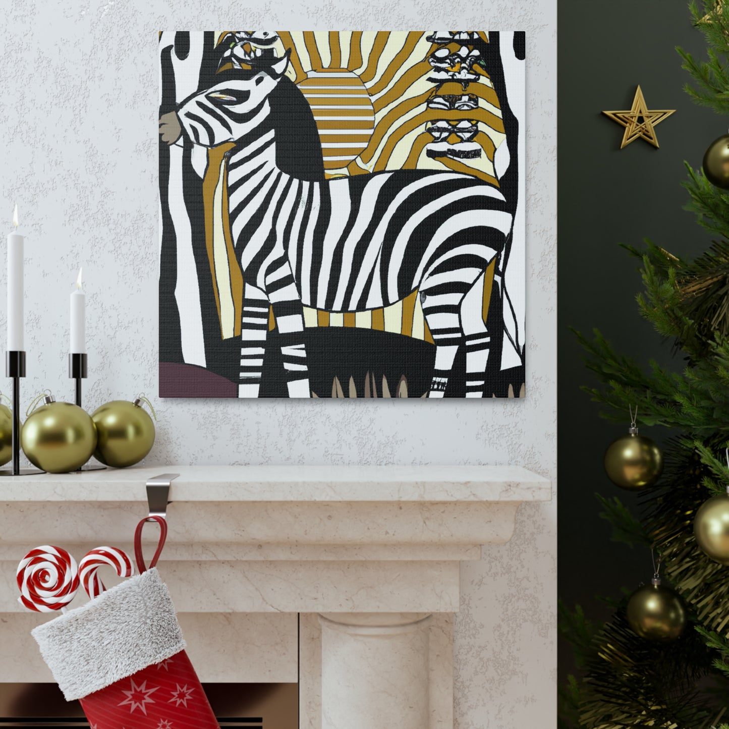 "Zebra's Glorious Strides" - Canvas