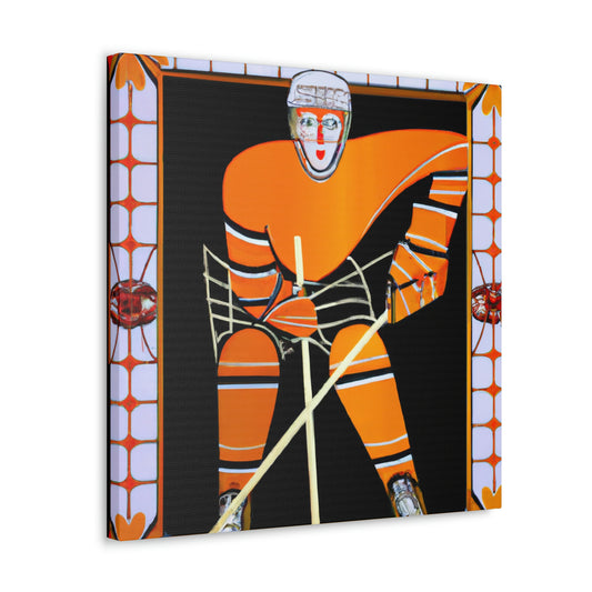 "Ice on Fire Hockey" - Canvas