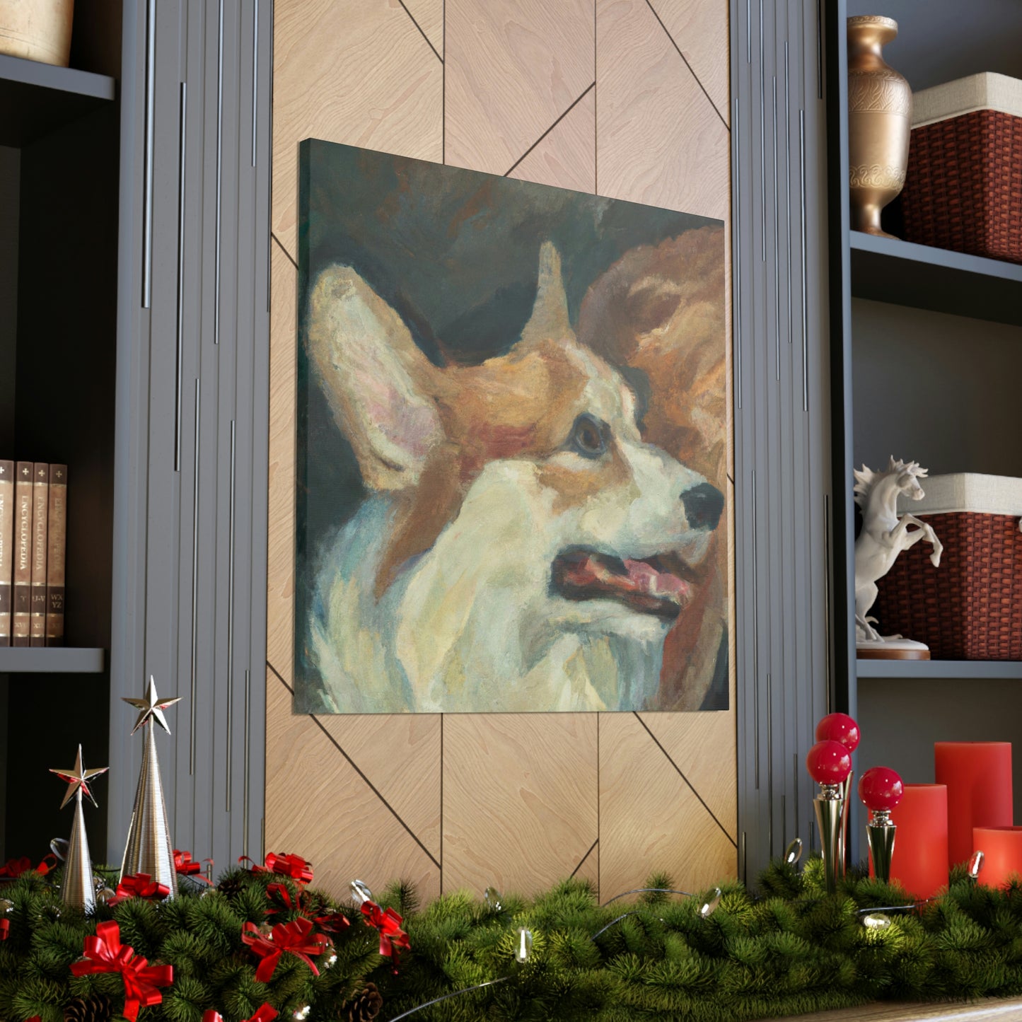 Corgi's Surreal Dream - Canvas