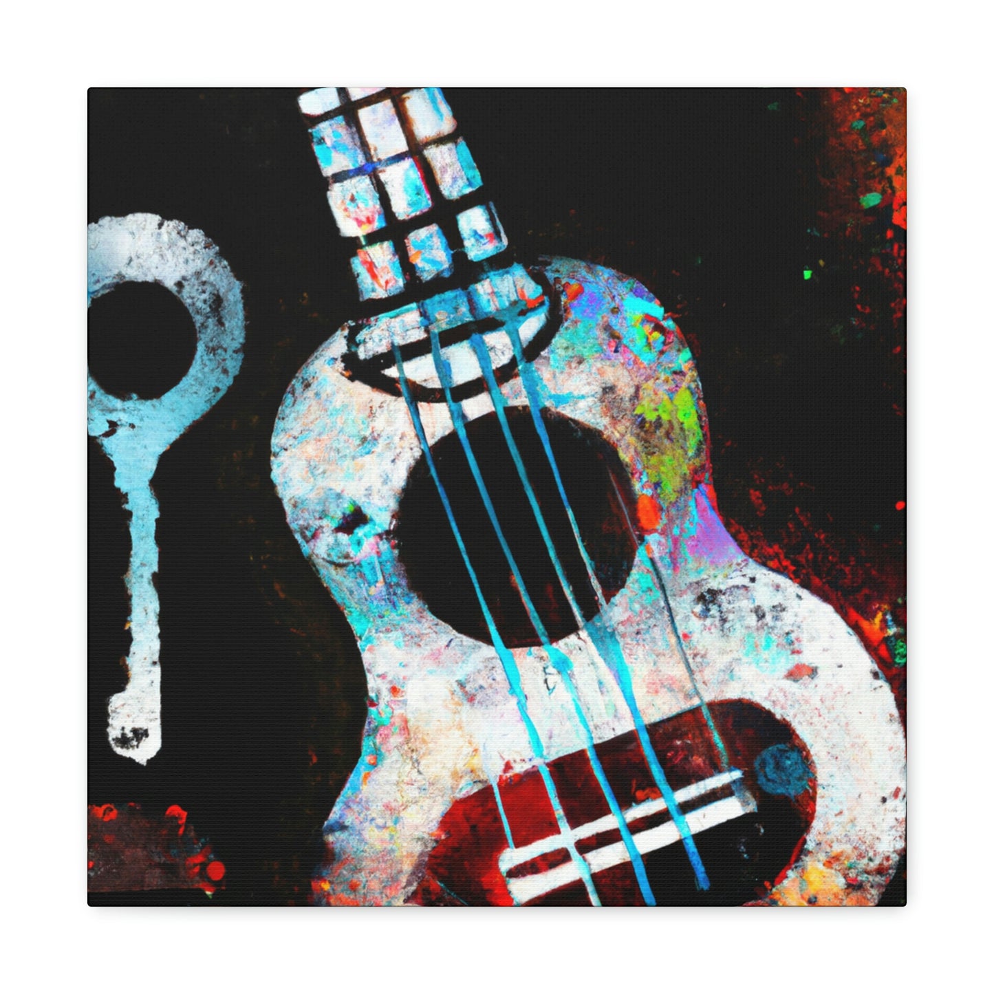 Ukelele Abstractionism - Canvas