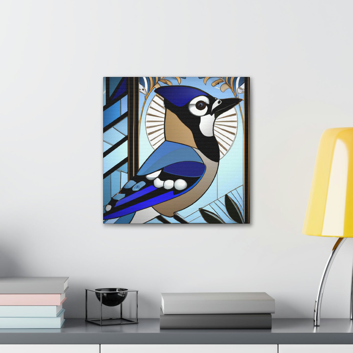 "Midnight Blue Jay Dream" - Canvas