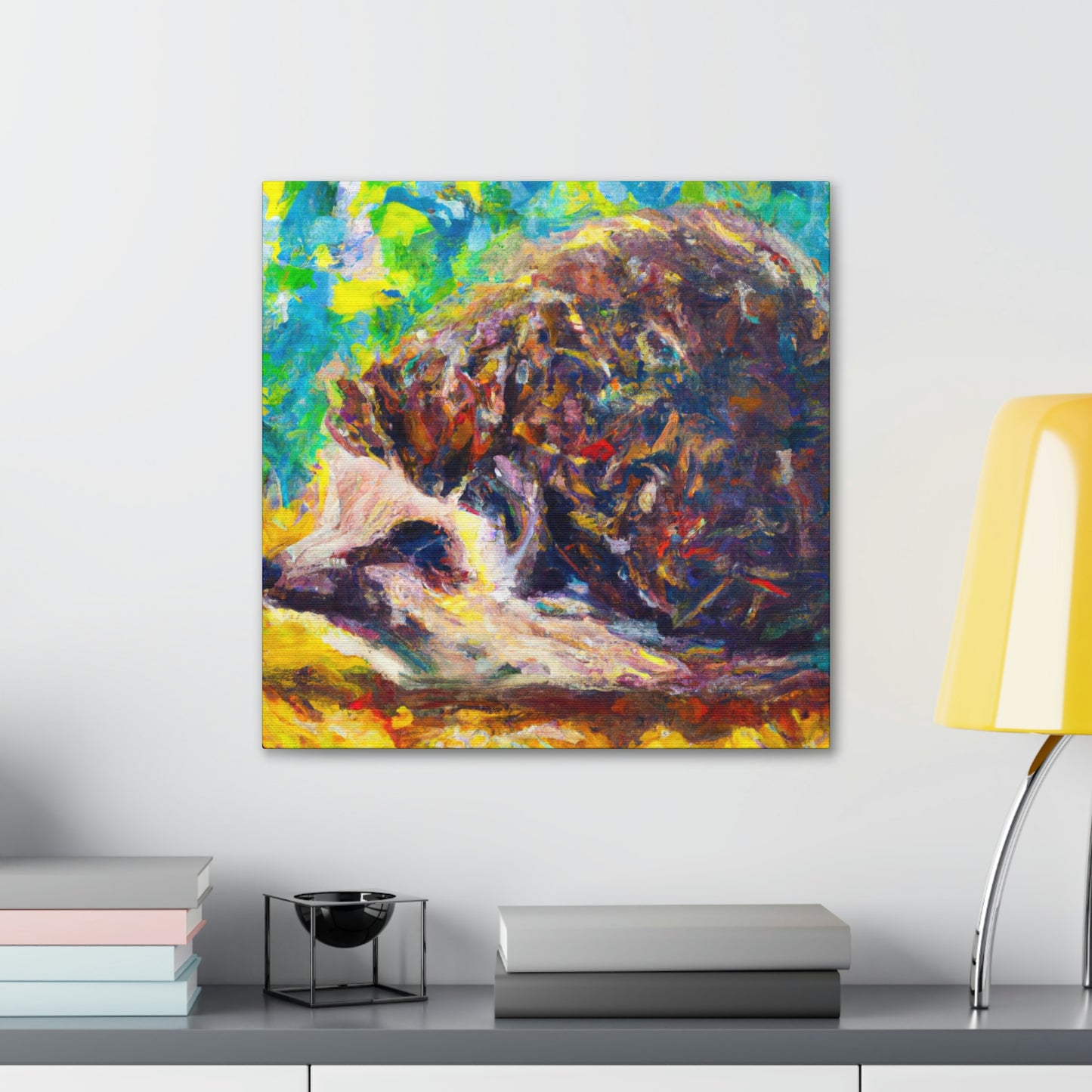 Hedgehogs In Impressionism - Canvas