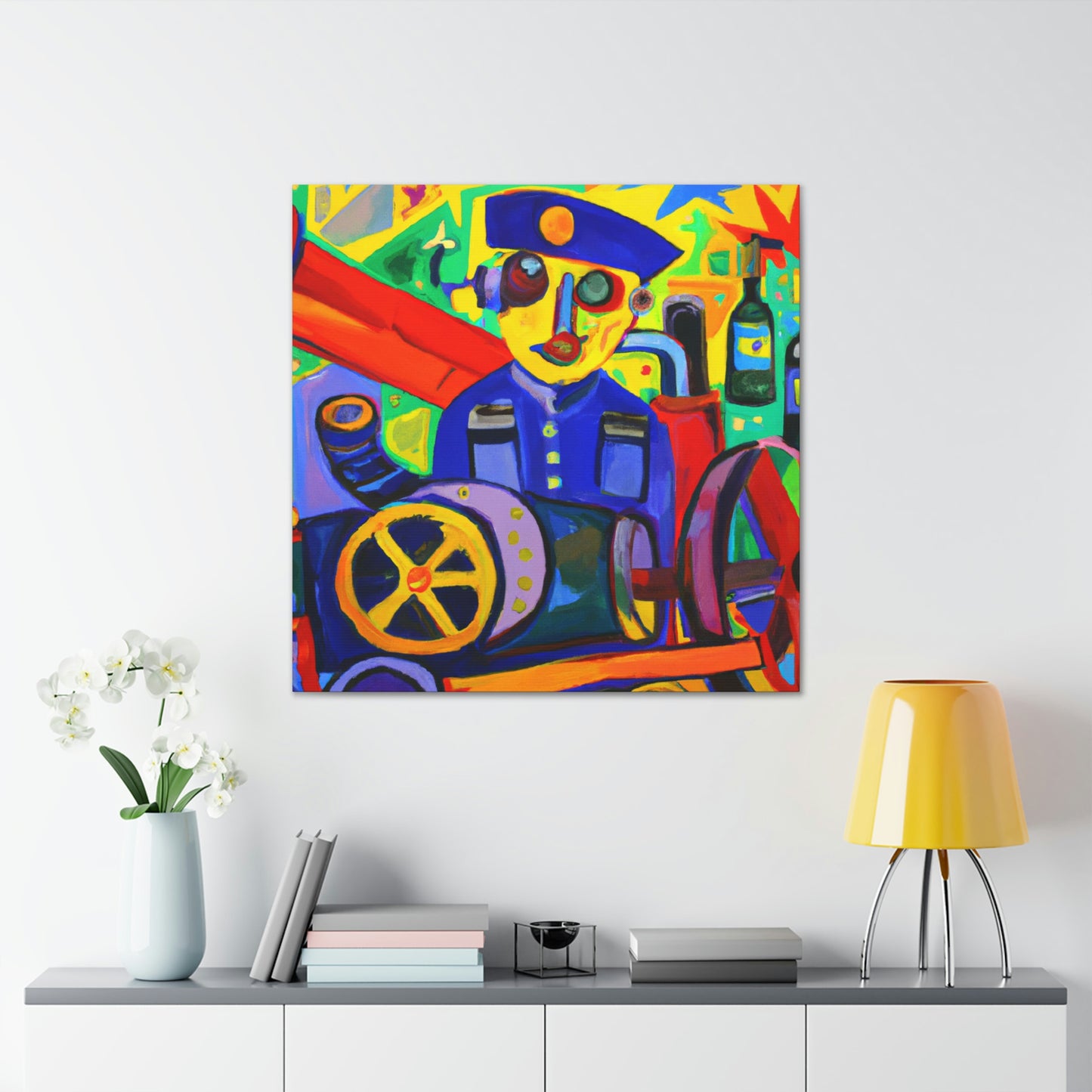 Mechanic in Flamboyance - Canvas