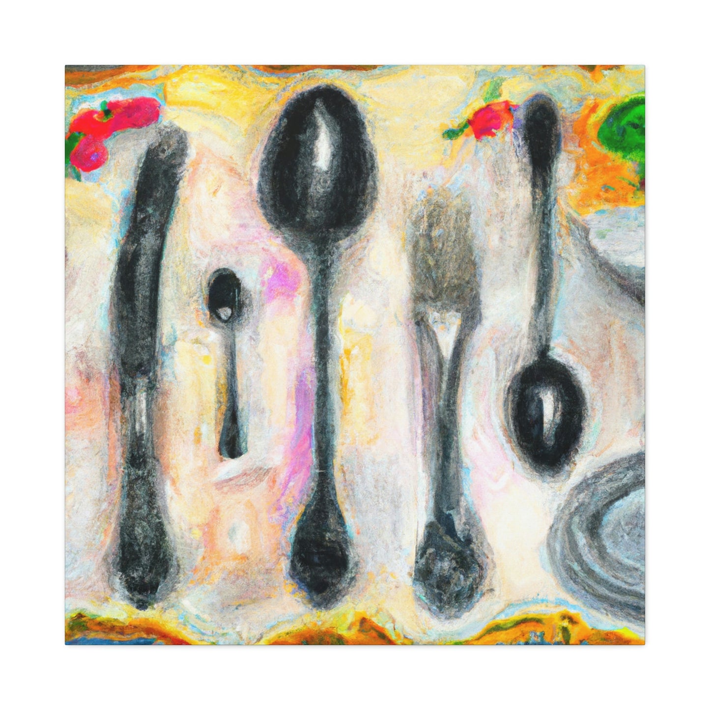 "Silverware in Expressionism" - Canvas