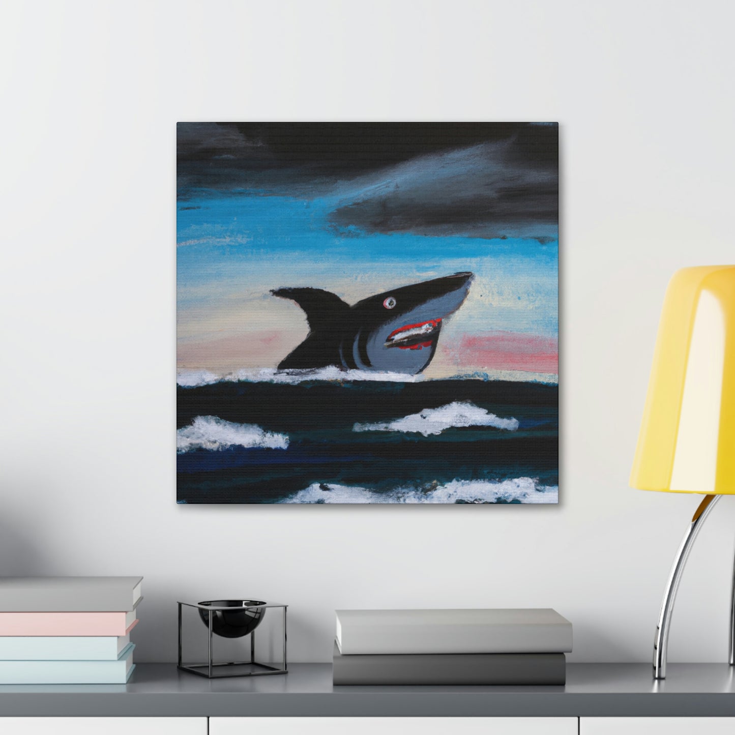 Shark in Abstract Vision - Canvas