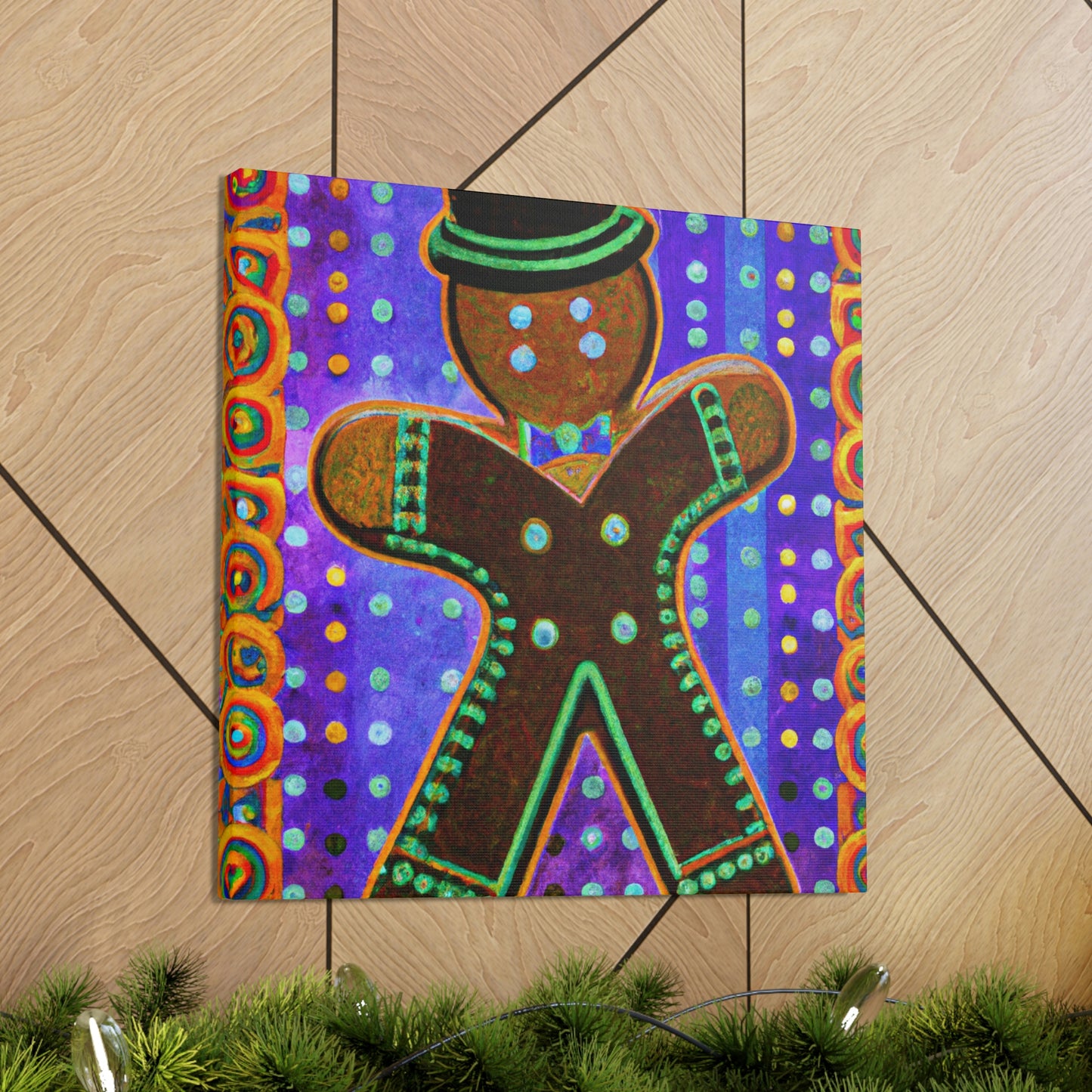 Gingerbread Man Dreaming - Canvas