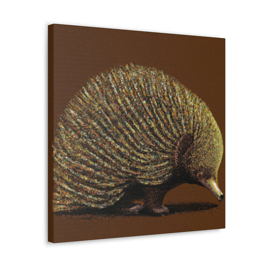 Echidna in Pointillism - Canvas