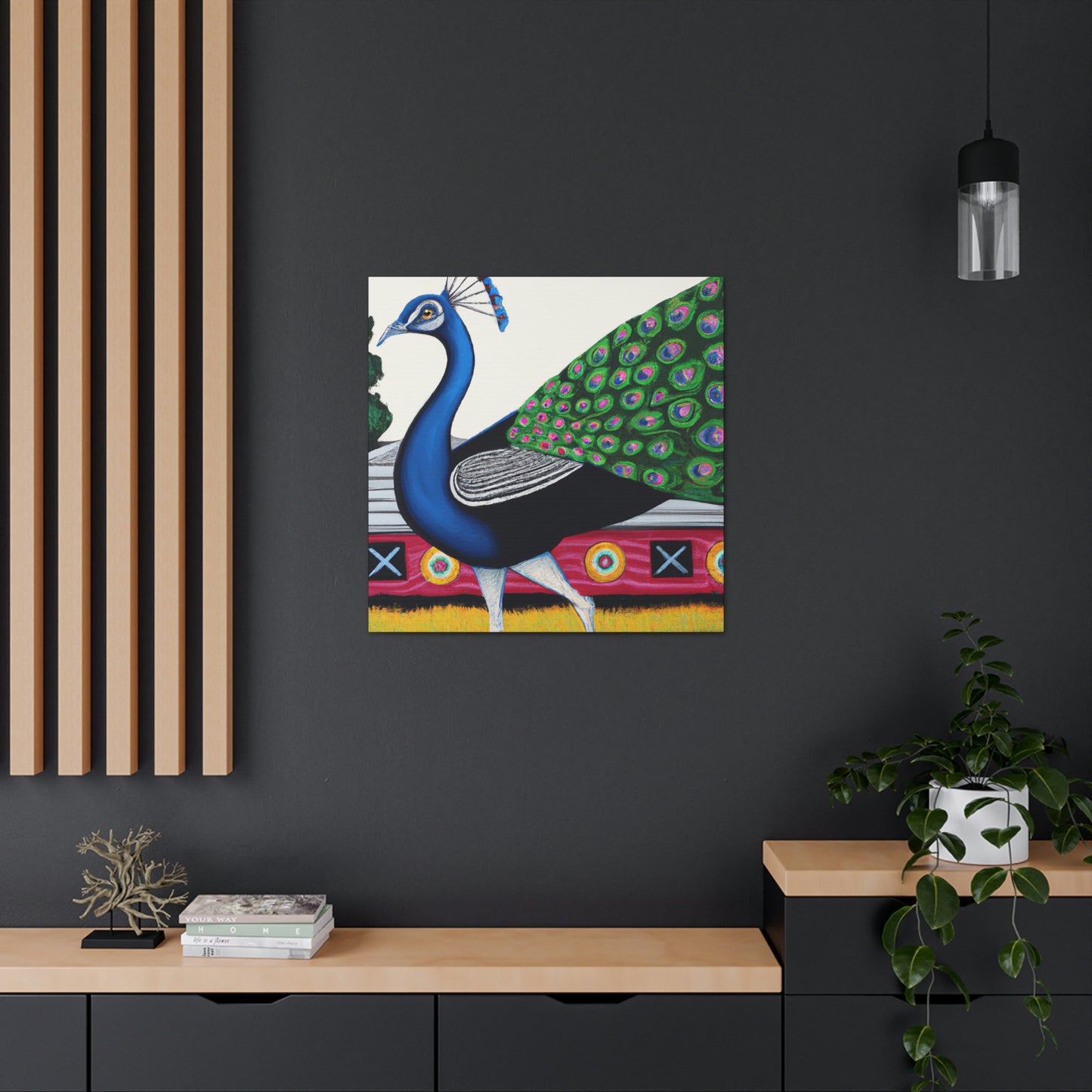 "Peacock in Paradise" - Canvas