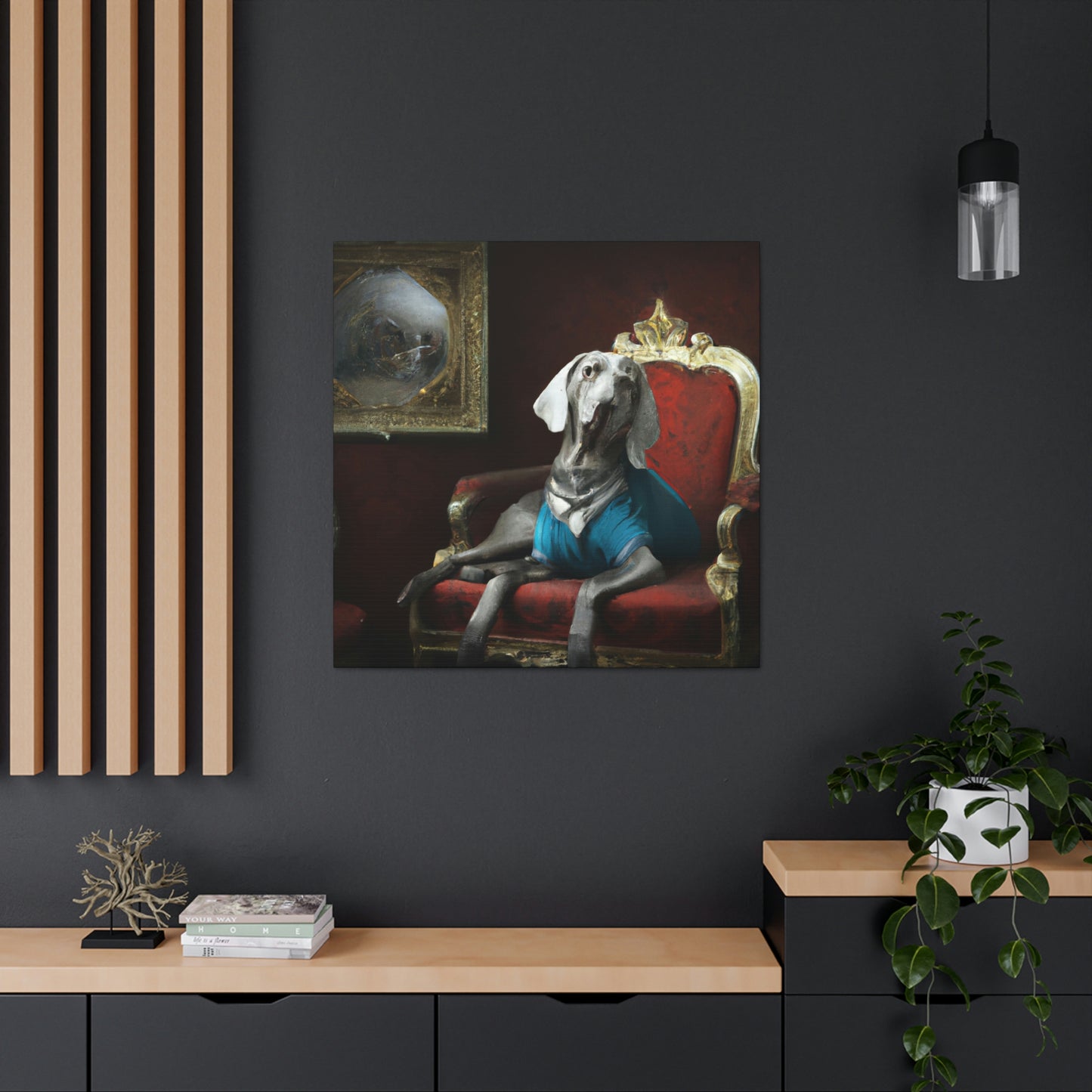 "The Weimaraner Regal" - Canvas