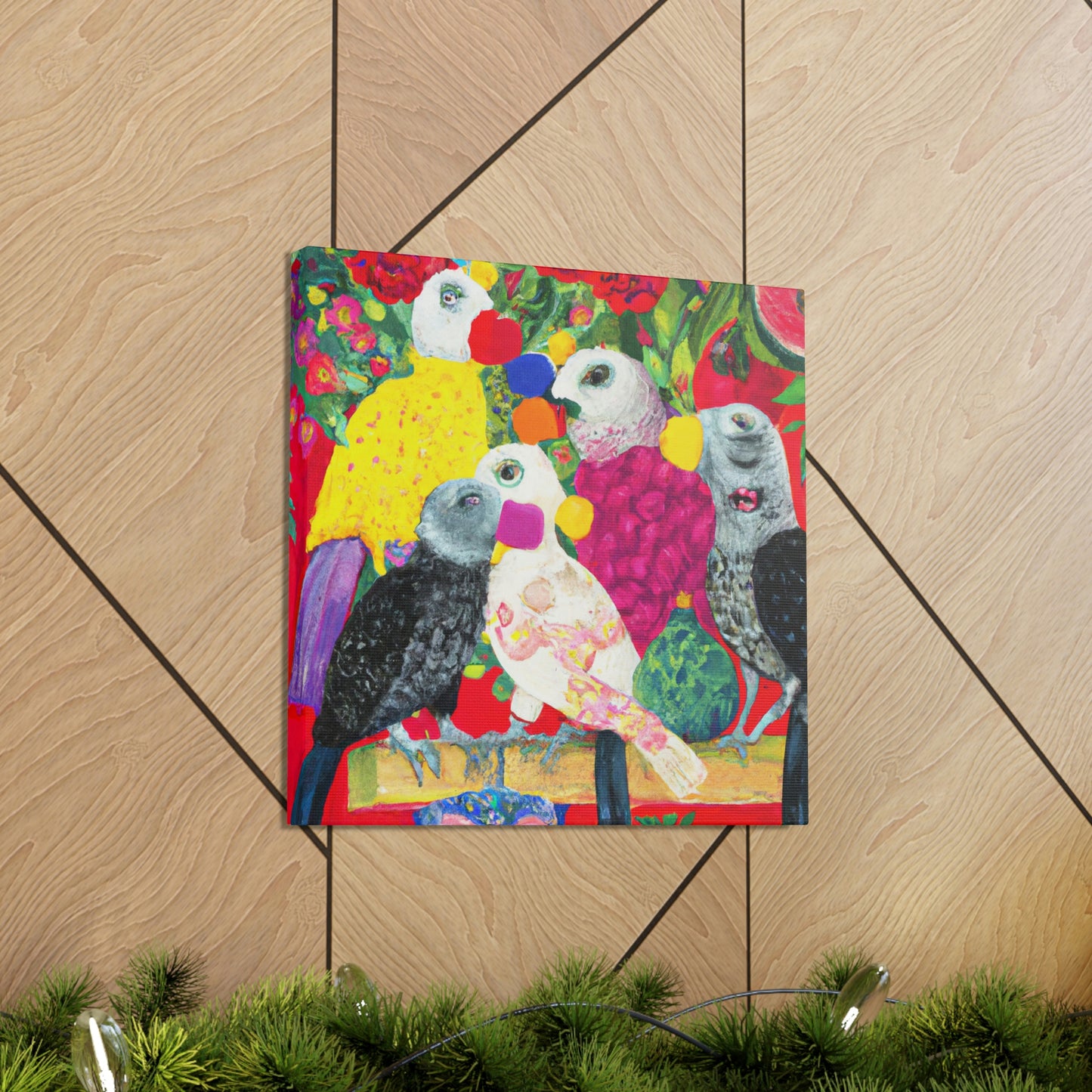 African Greys Adored - Canvas