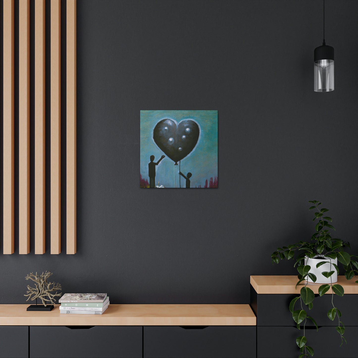 "Heart Floats Away Dreaming" - Canvas