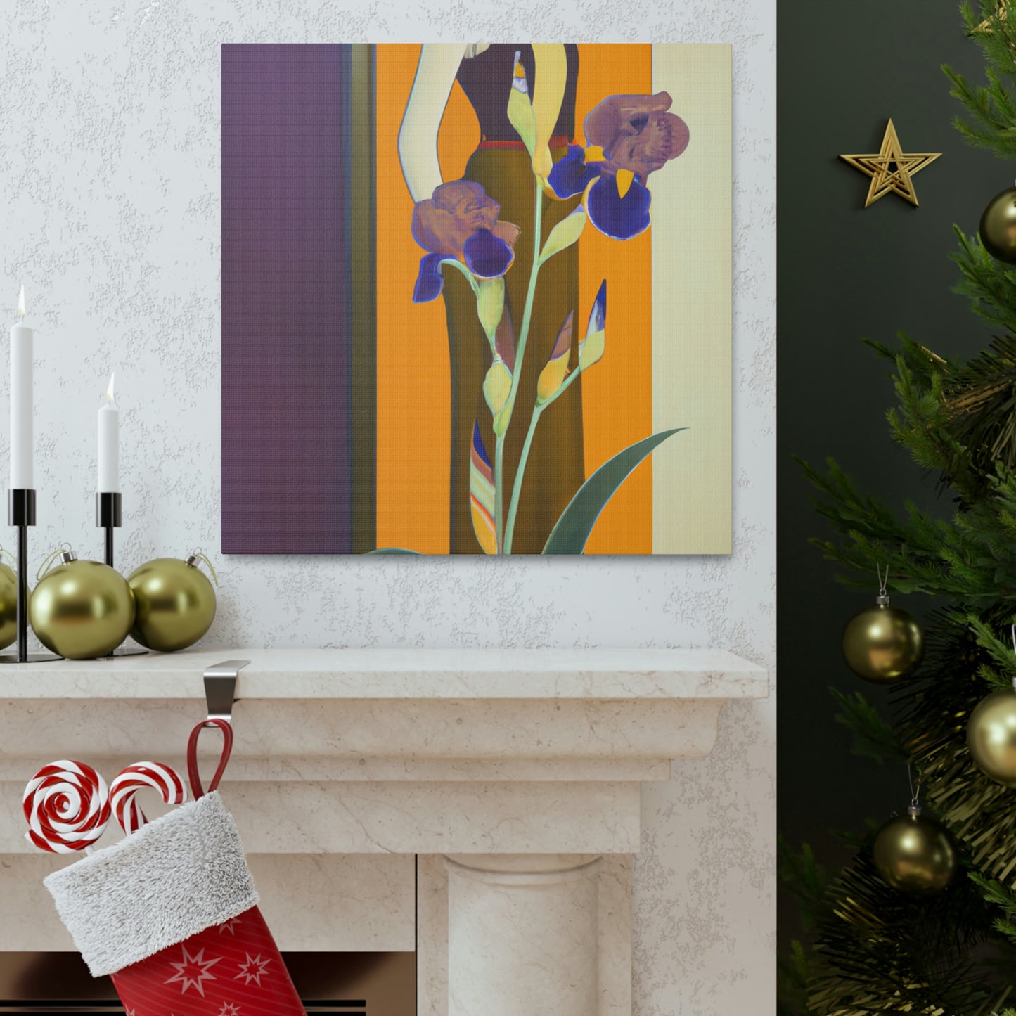 Iris in Splendor Glows - Canvas