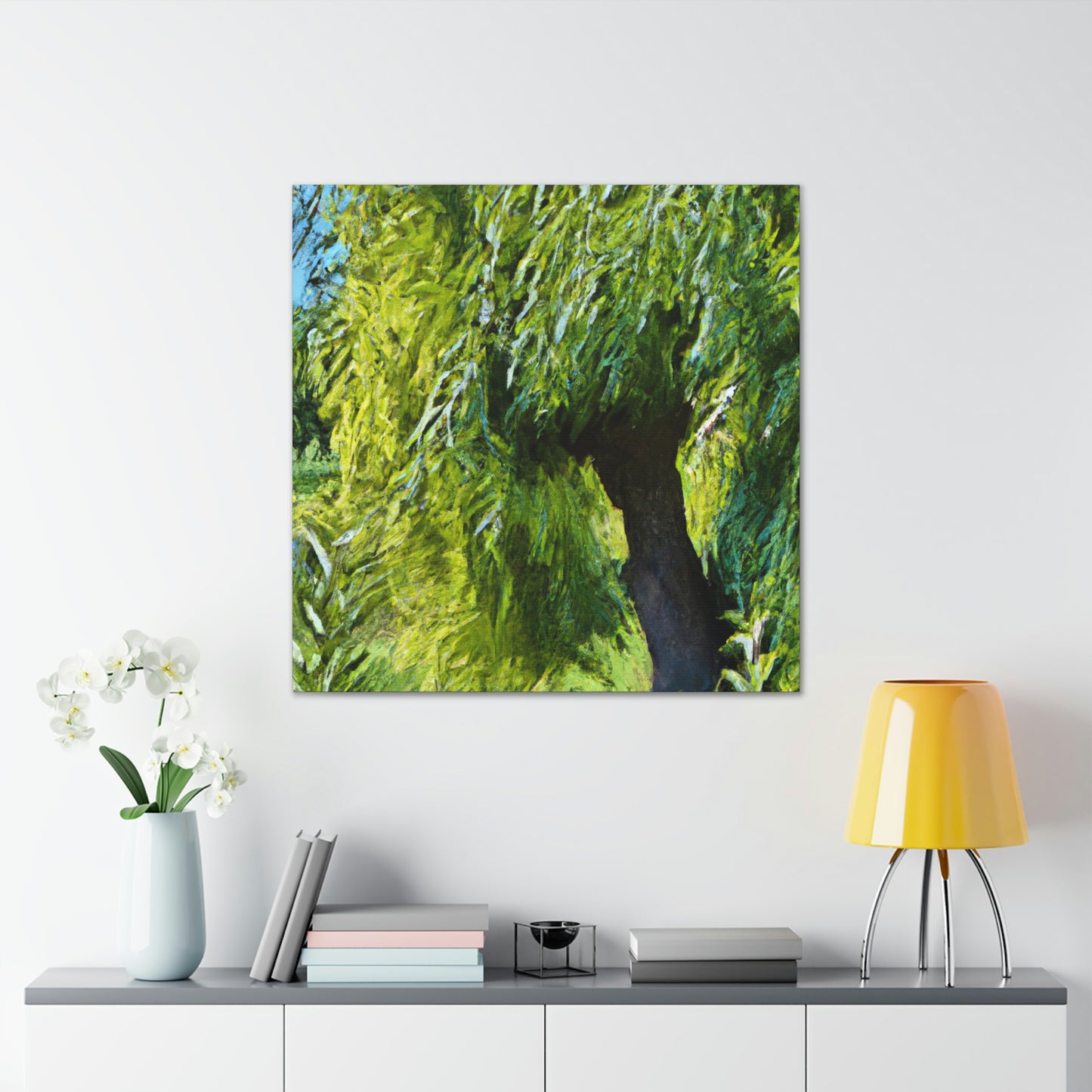 Willow by Moonlight - Canvas