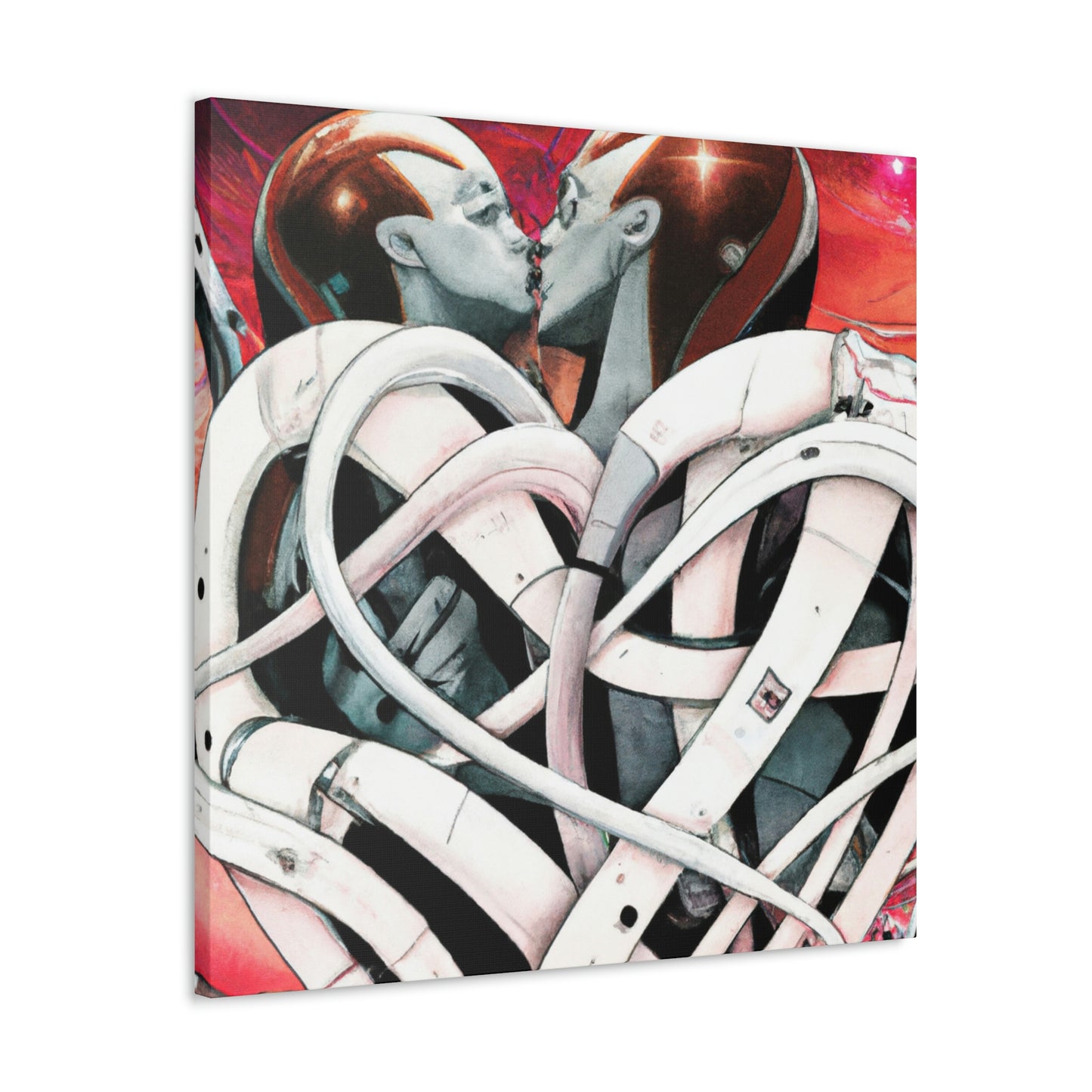 Intertwined Heart Bouquet - Canvas