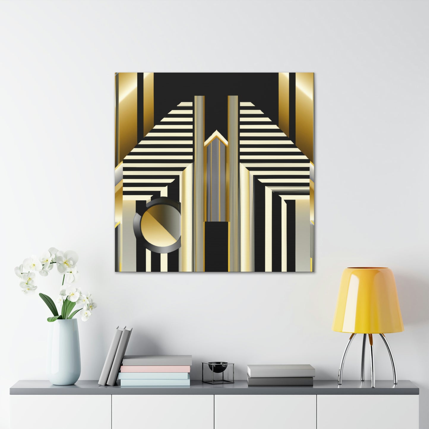 "Twinkling Cityscape Bliss" - Canvas