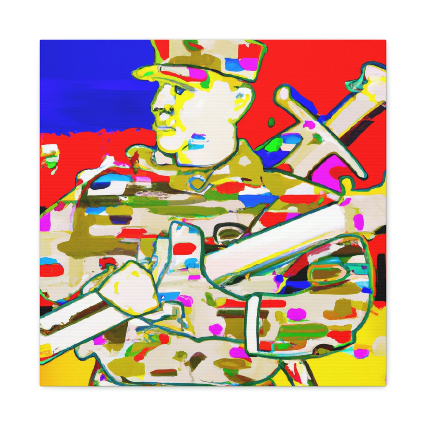 "Artilleryman in Splendor" - Canvas