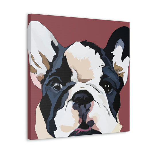 "Bulldog Minimalism Dream" - Canvas