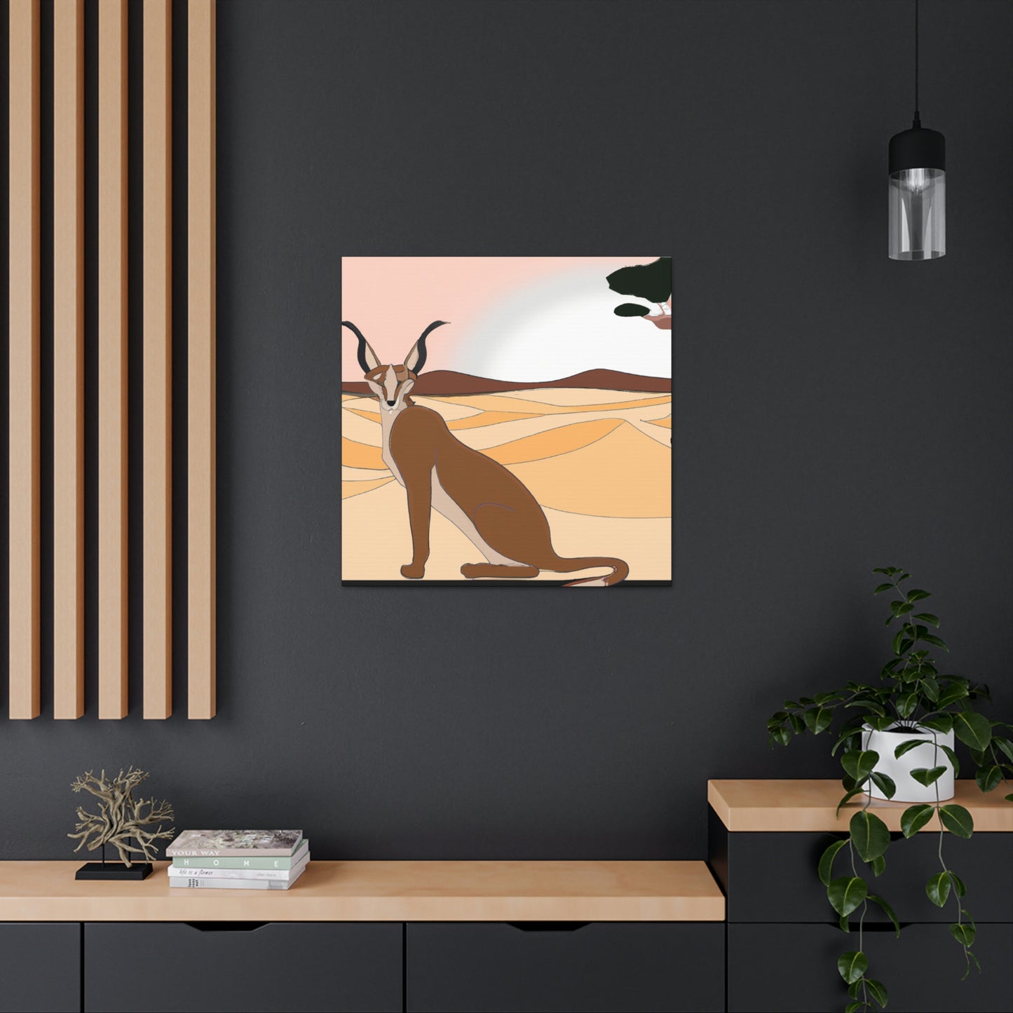 Caracal's Classic Charm - Canvas