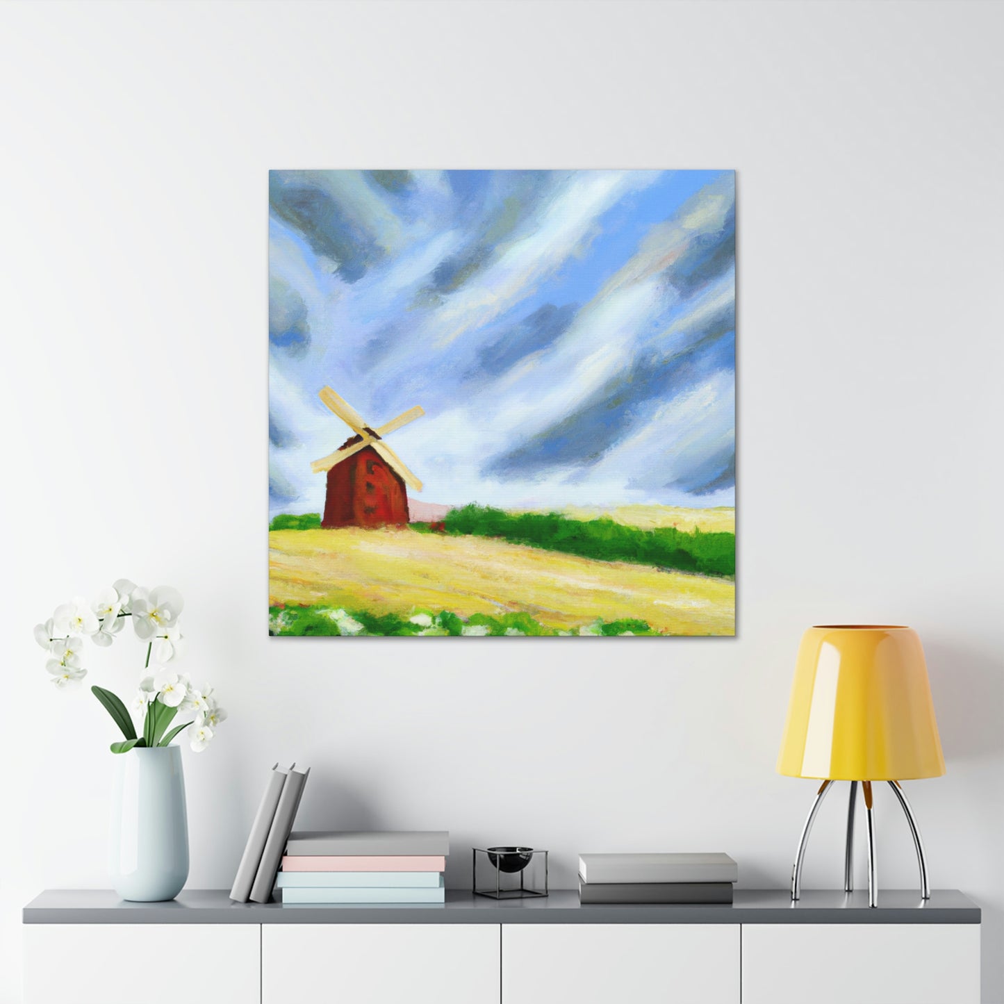 Windmill Through Time - Canvas