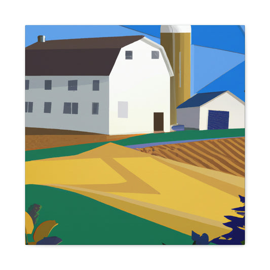 "Farmhouse in Moonlight" - Canvas