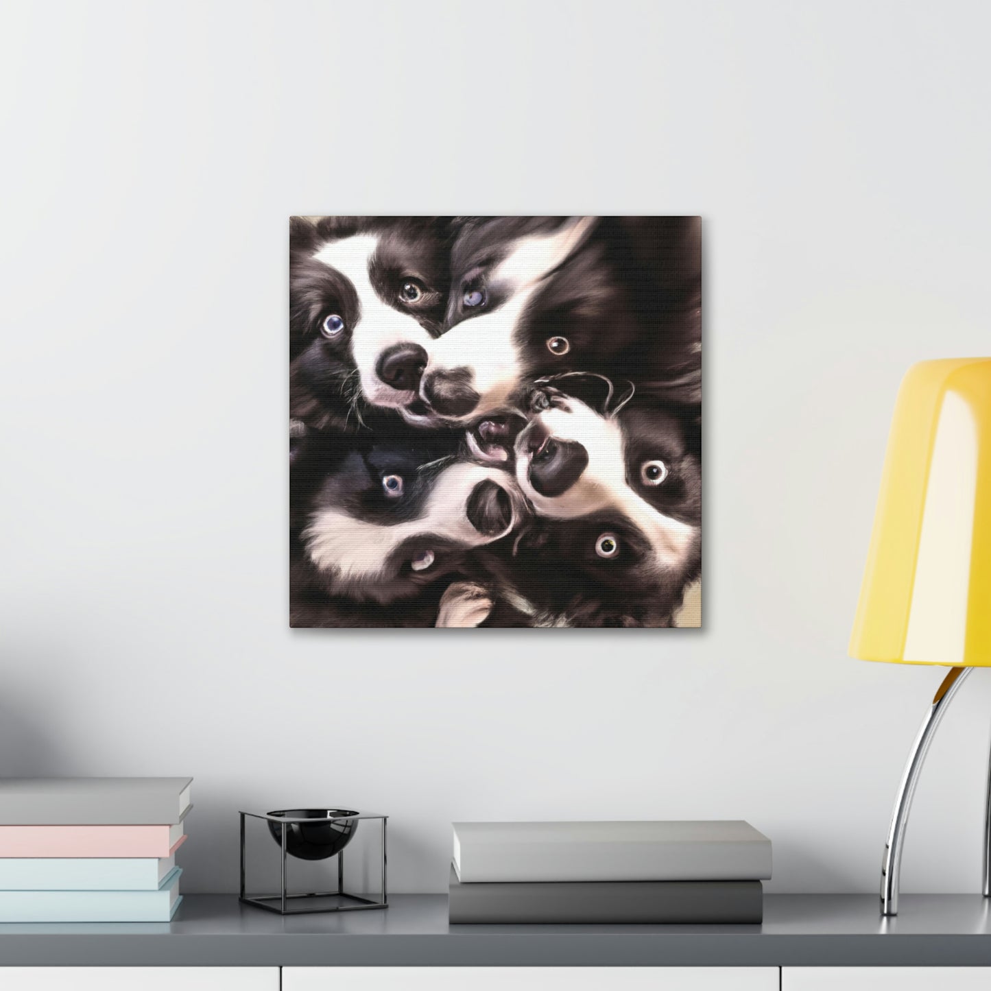 "Border Collie Dreamscape" - Canvas