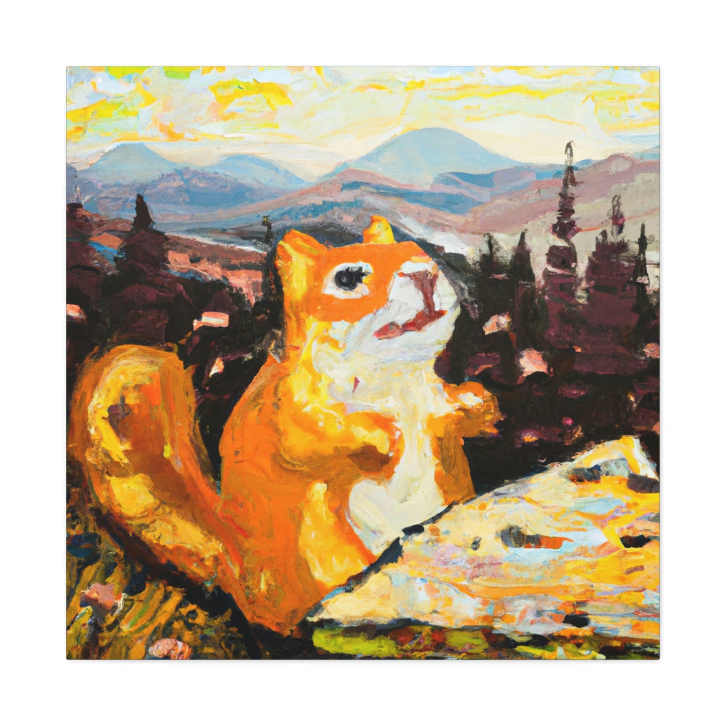 Chipmunk in Abstraction - Canvas