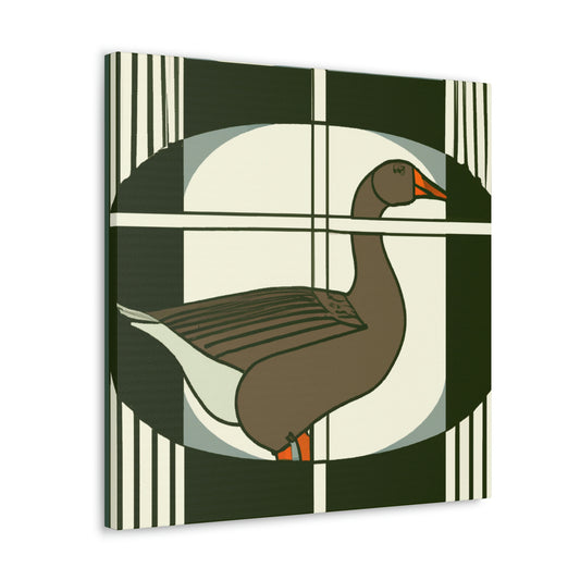 Goose in Deco Style - Canvas