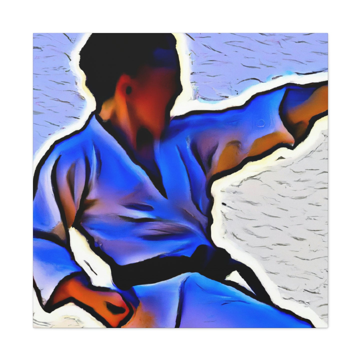 Martial Arts Mosaic Saga - Canvas