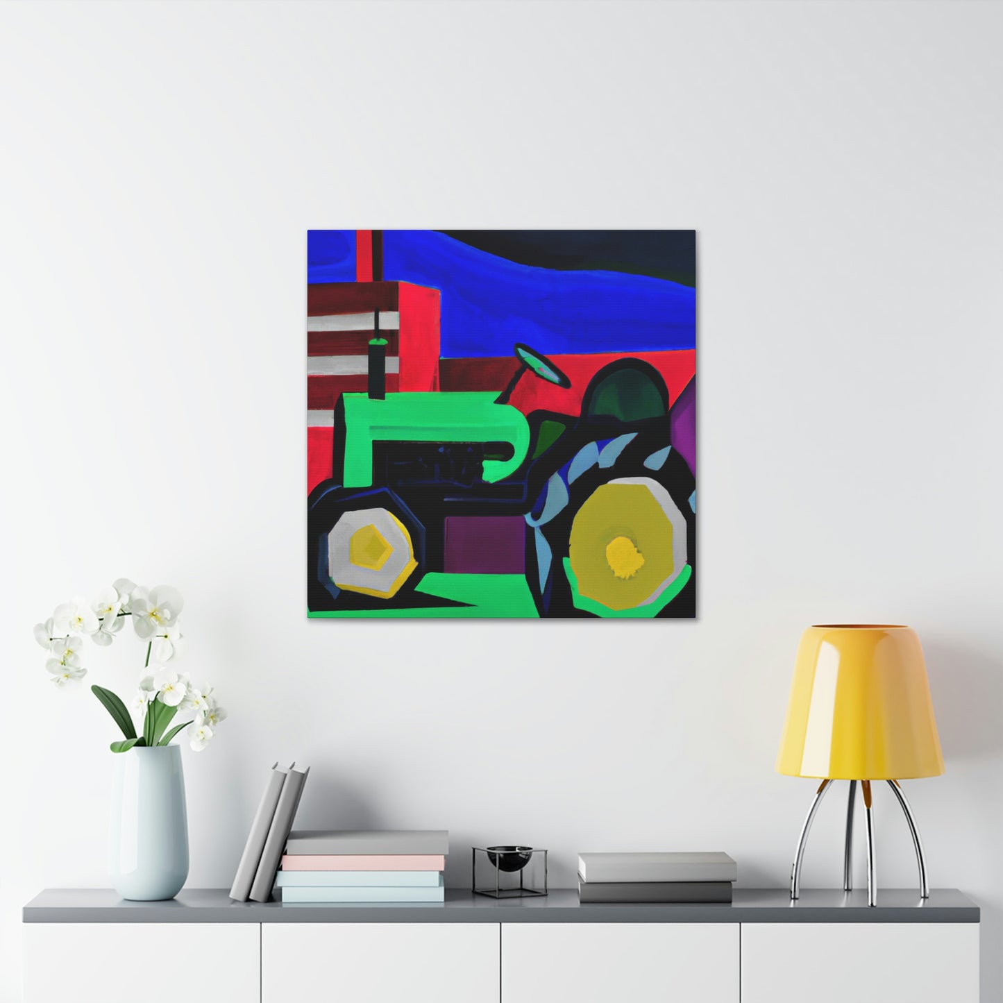 "Tractor Reimagined Deco" - Canvas