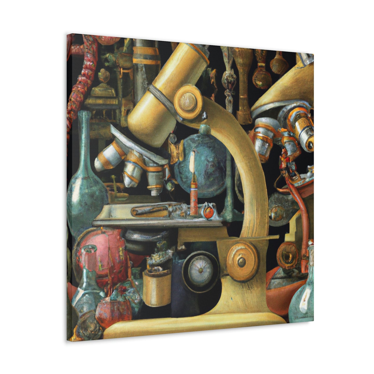 Microscopes and Splendor - Canvas