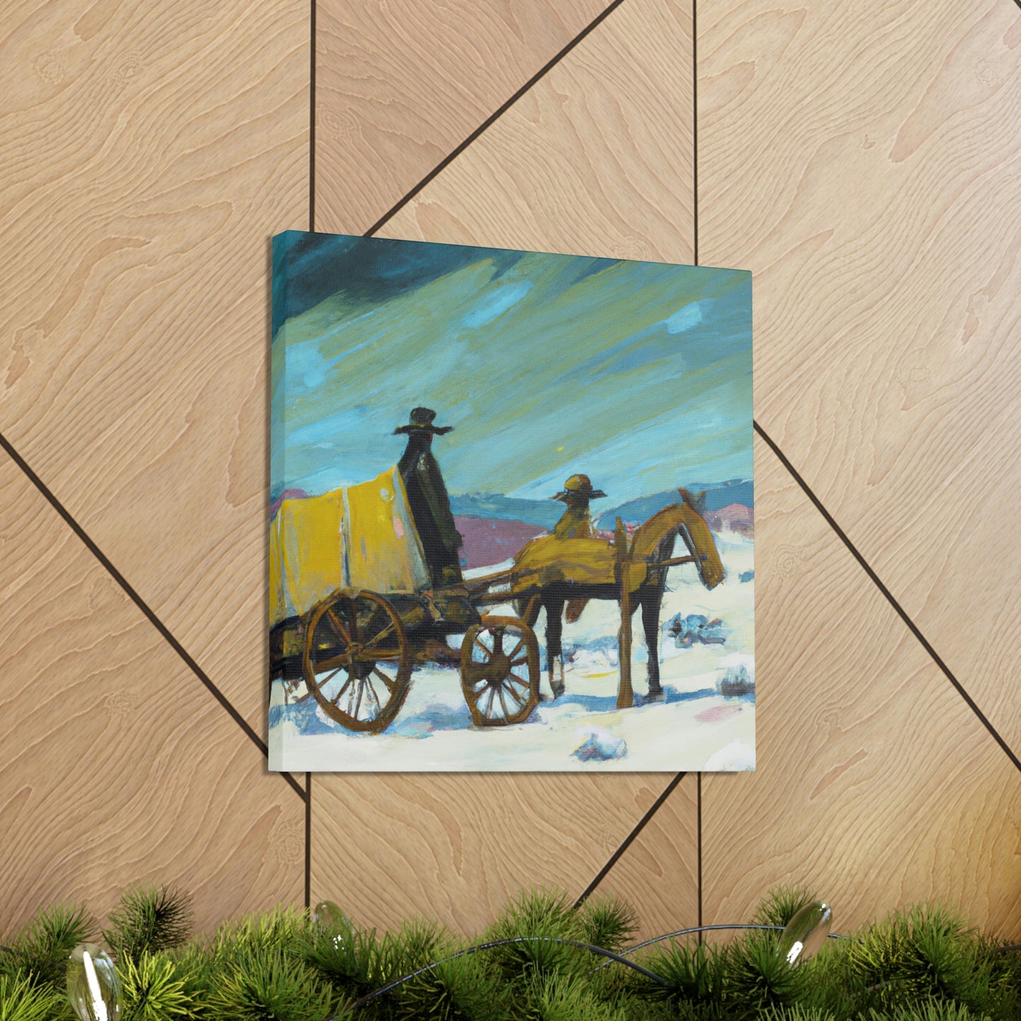 "Wheels of Progress Rolling" - Canvas