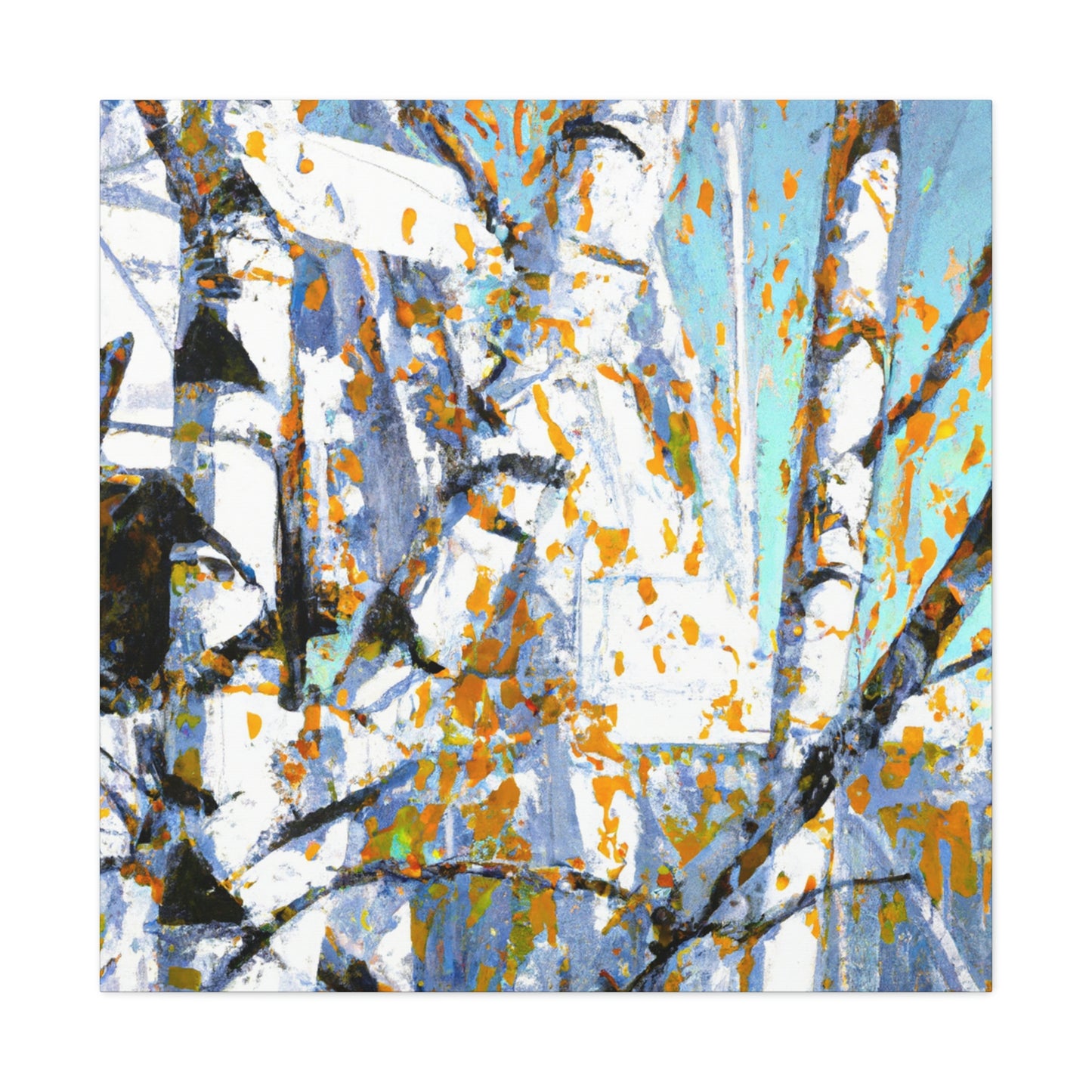 Birch Tree Pop Brilliance - Canvas