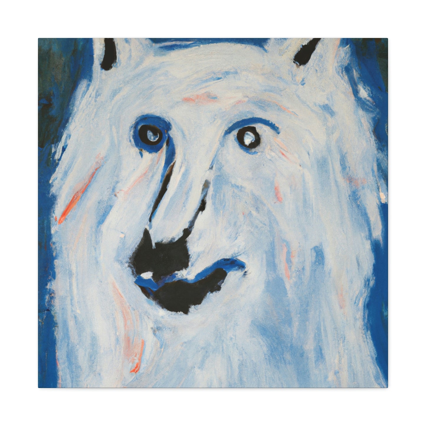 "Arctic Wolf's Silence" - Canvas