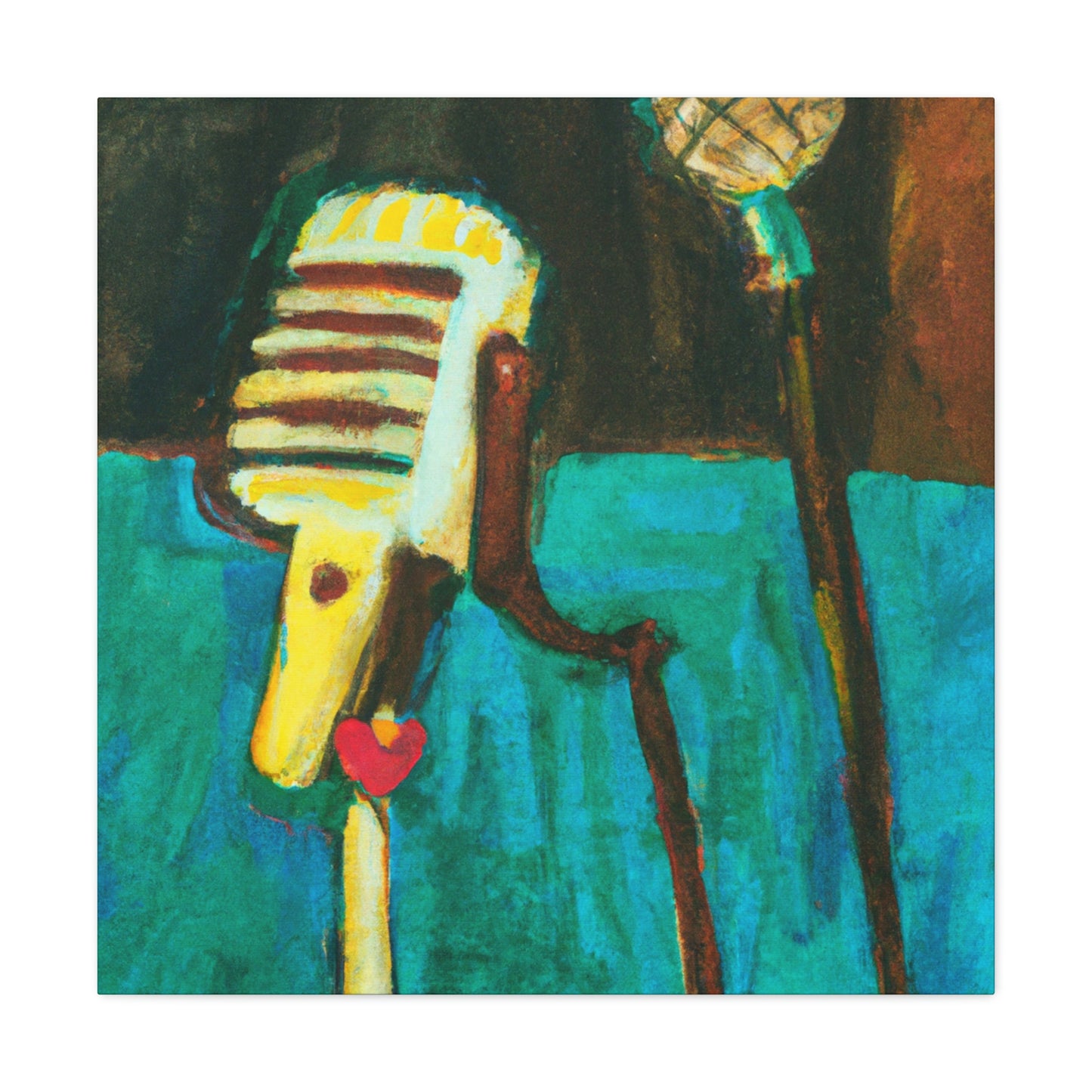 The Mic and Mood - Canvas