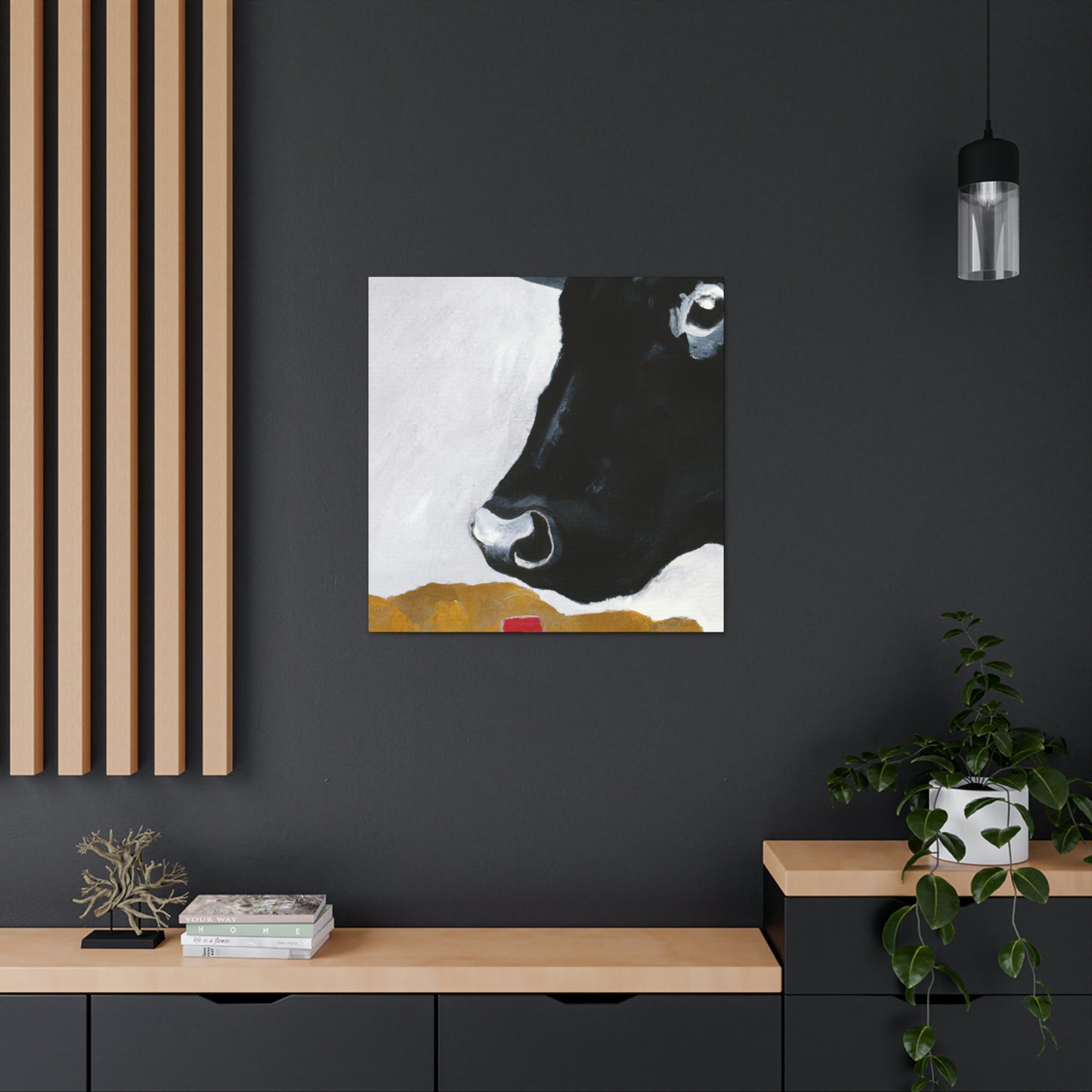 "Black Angus Simplicity" - Canvas