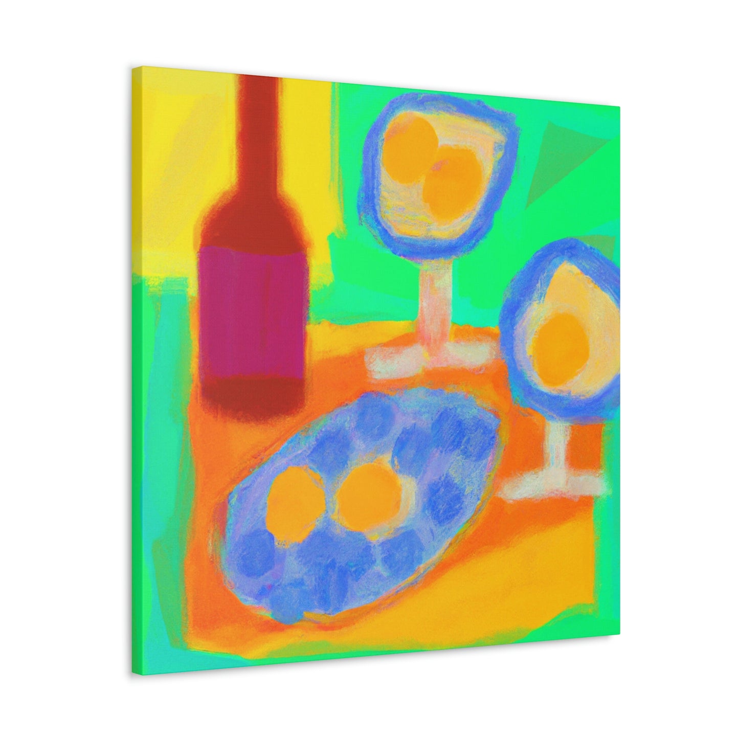 "Eggs in Fauvist Hues" - Canvas