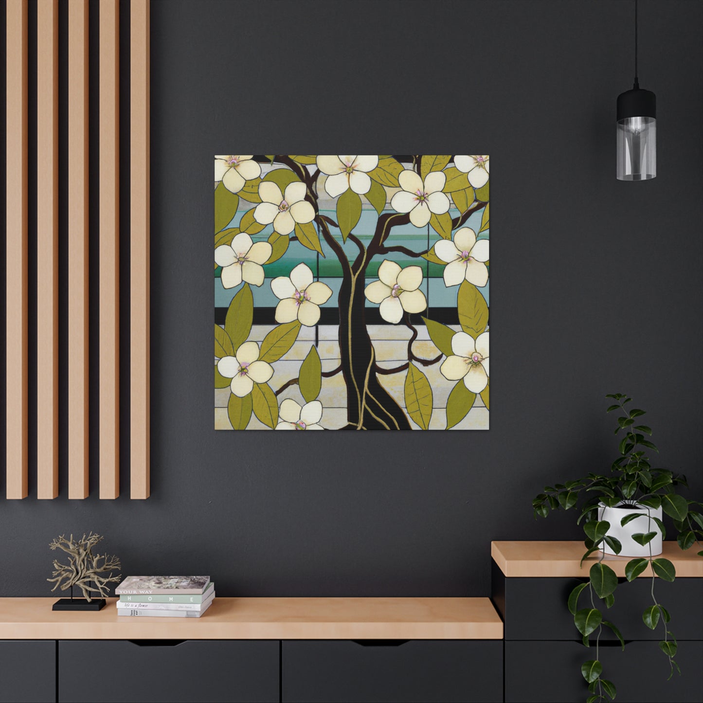 "Elegant Dogwood Bloom" - Canvas