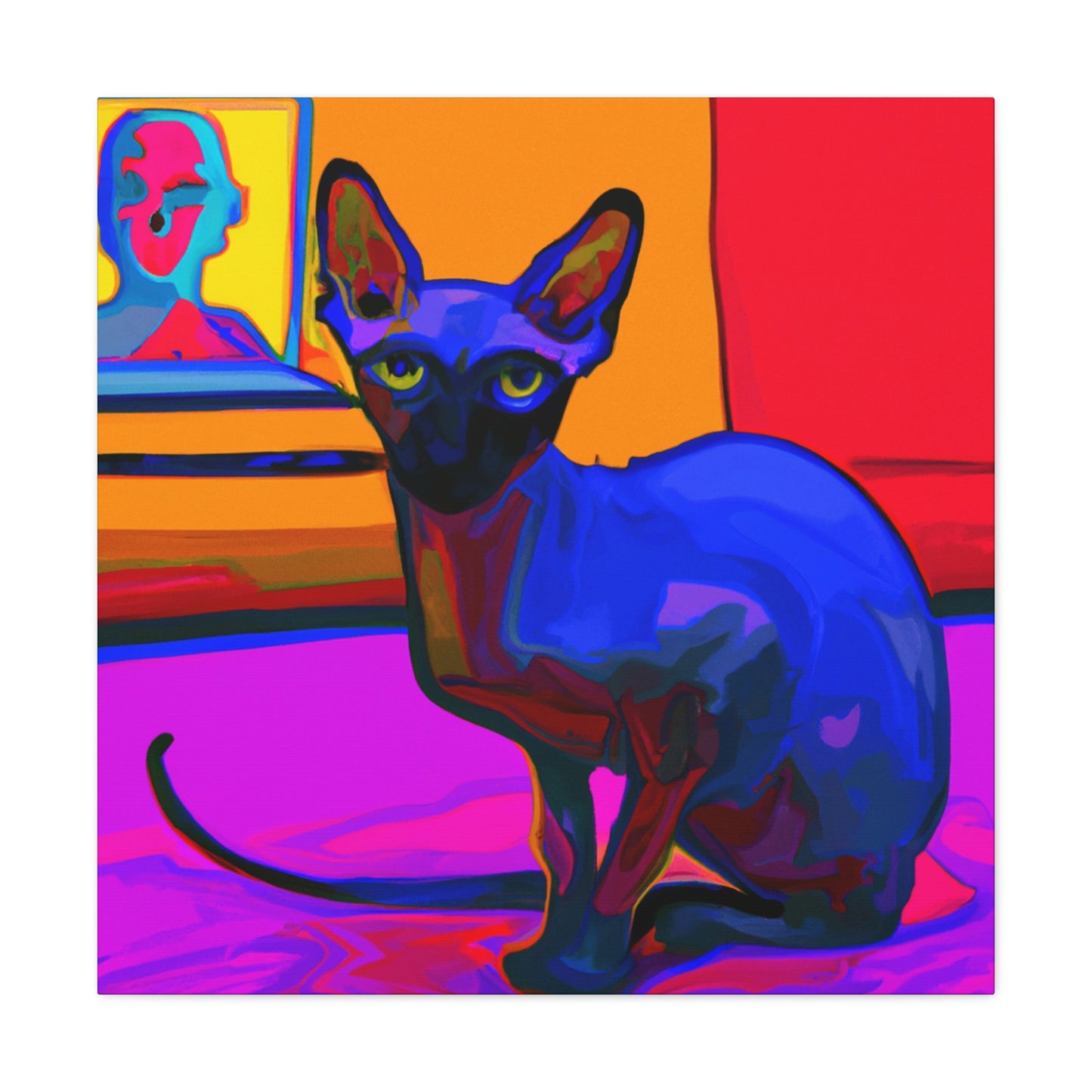 Sphynx in Fauvism - Canvas