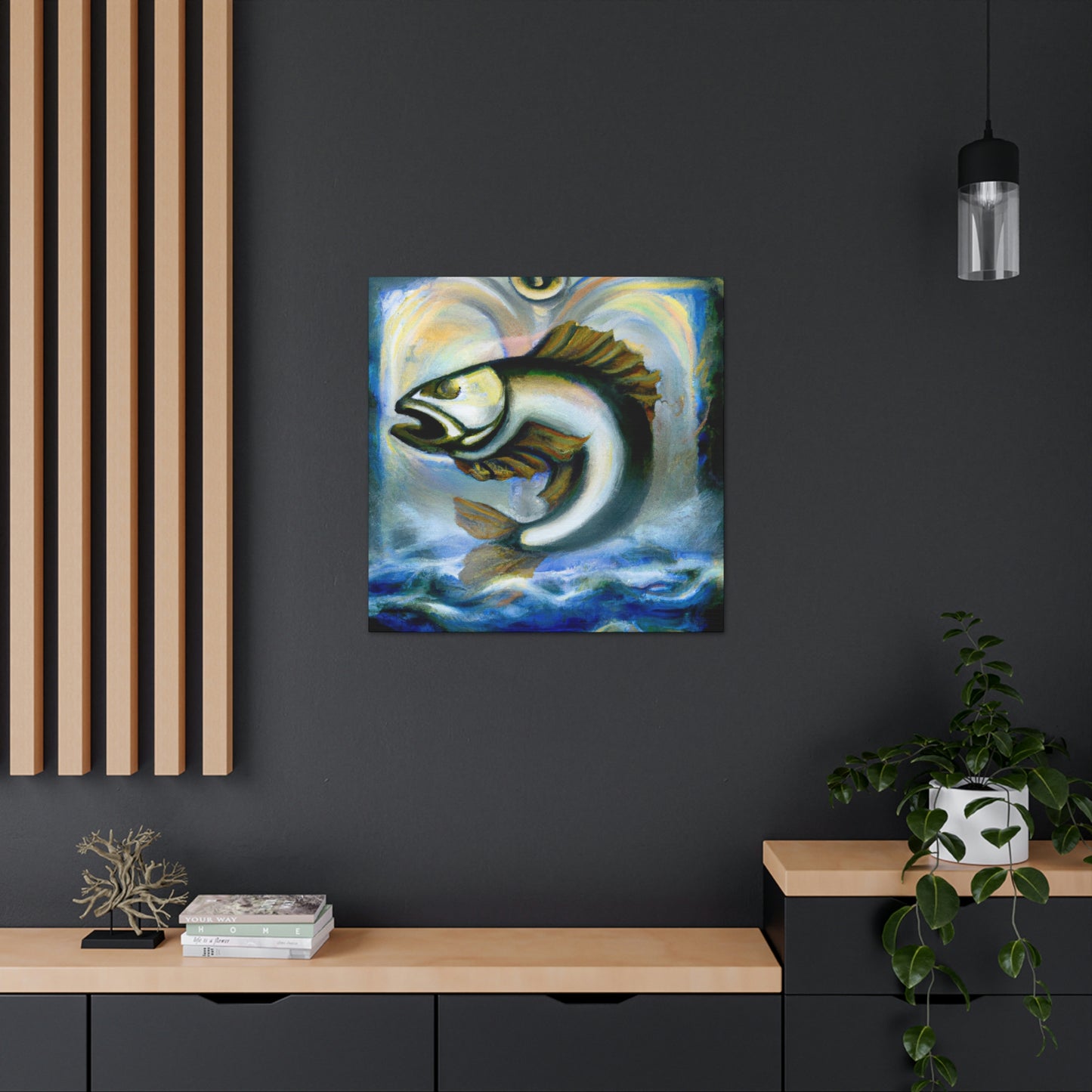 Walleye in Art Deco - Canvas