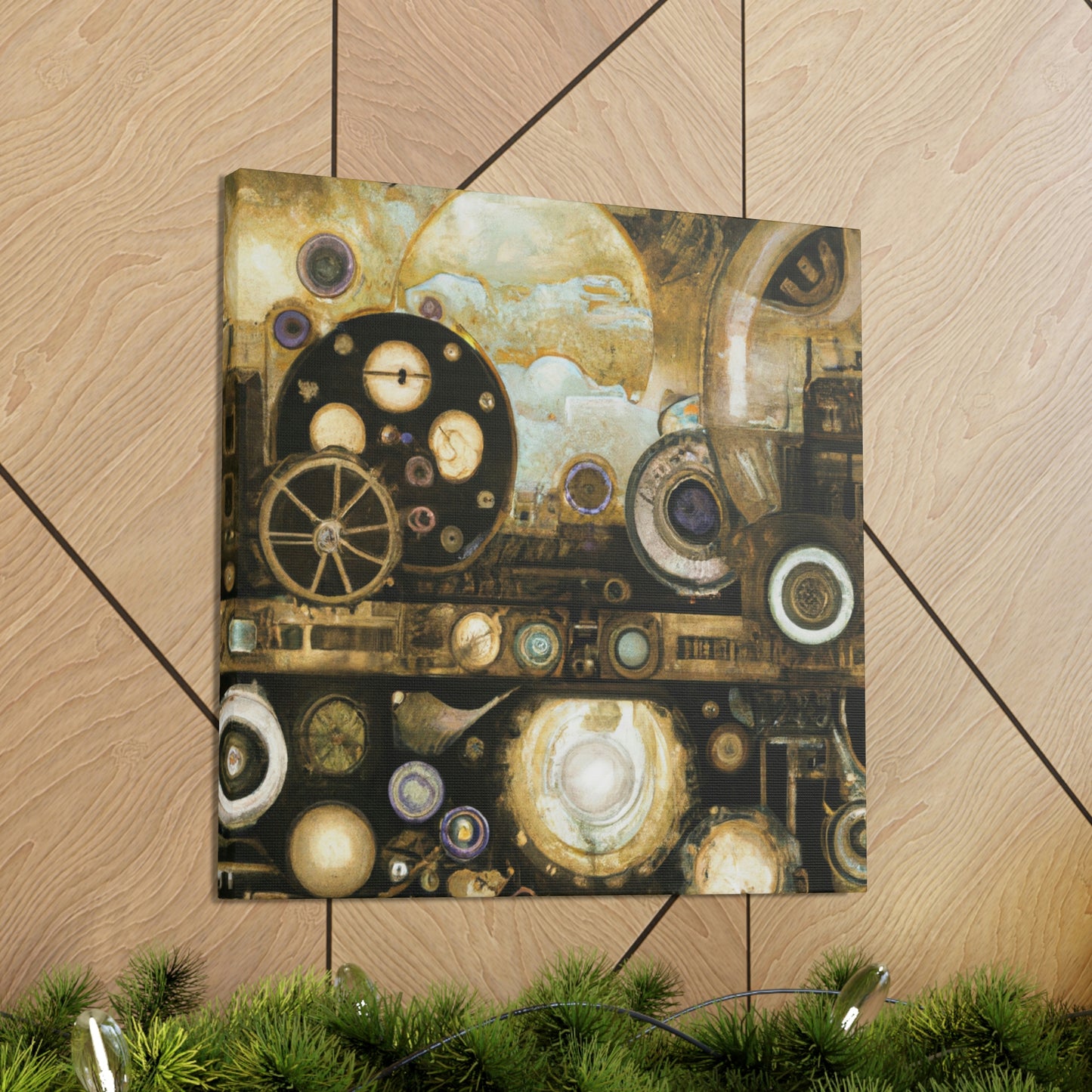 "Steampunk Cosmic Splendor" - Canvas