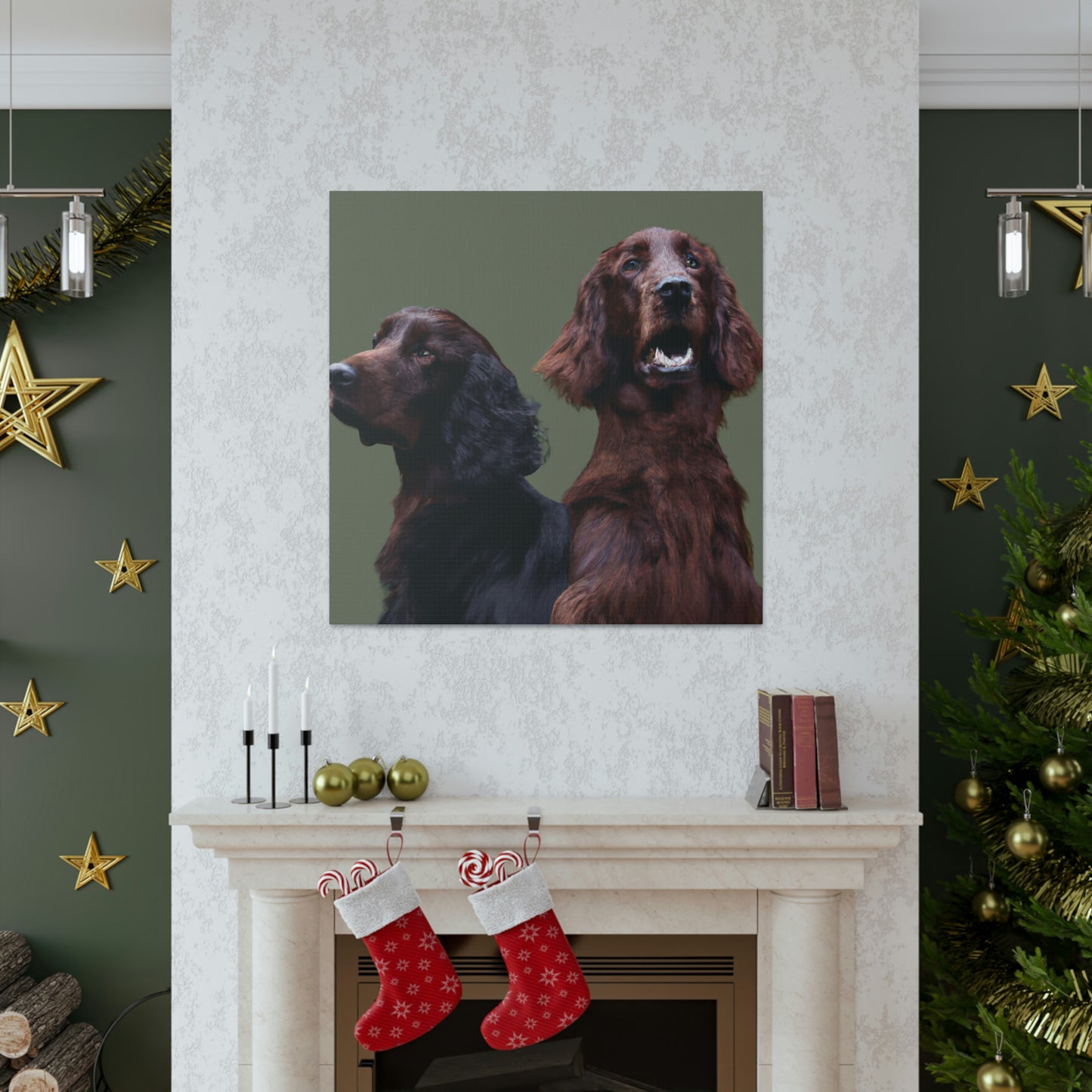 "A Simple Irish Setter" - Canvas