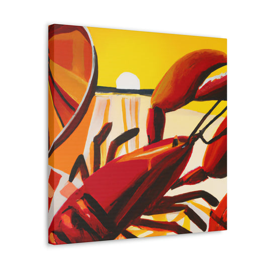 "Lobster in Art Deco" - Canvas