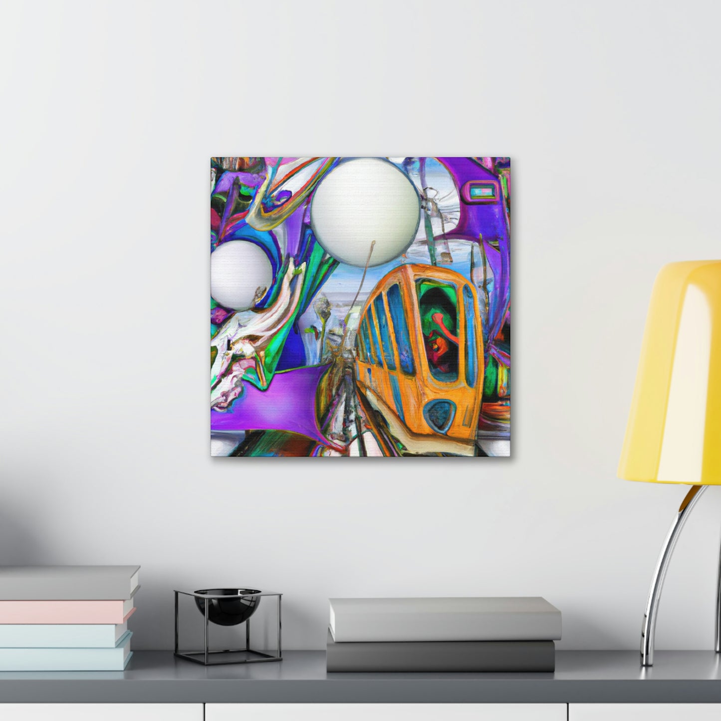 "Tram of Surreal Dream" - Canvas