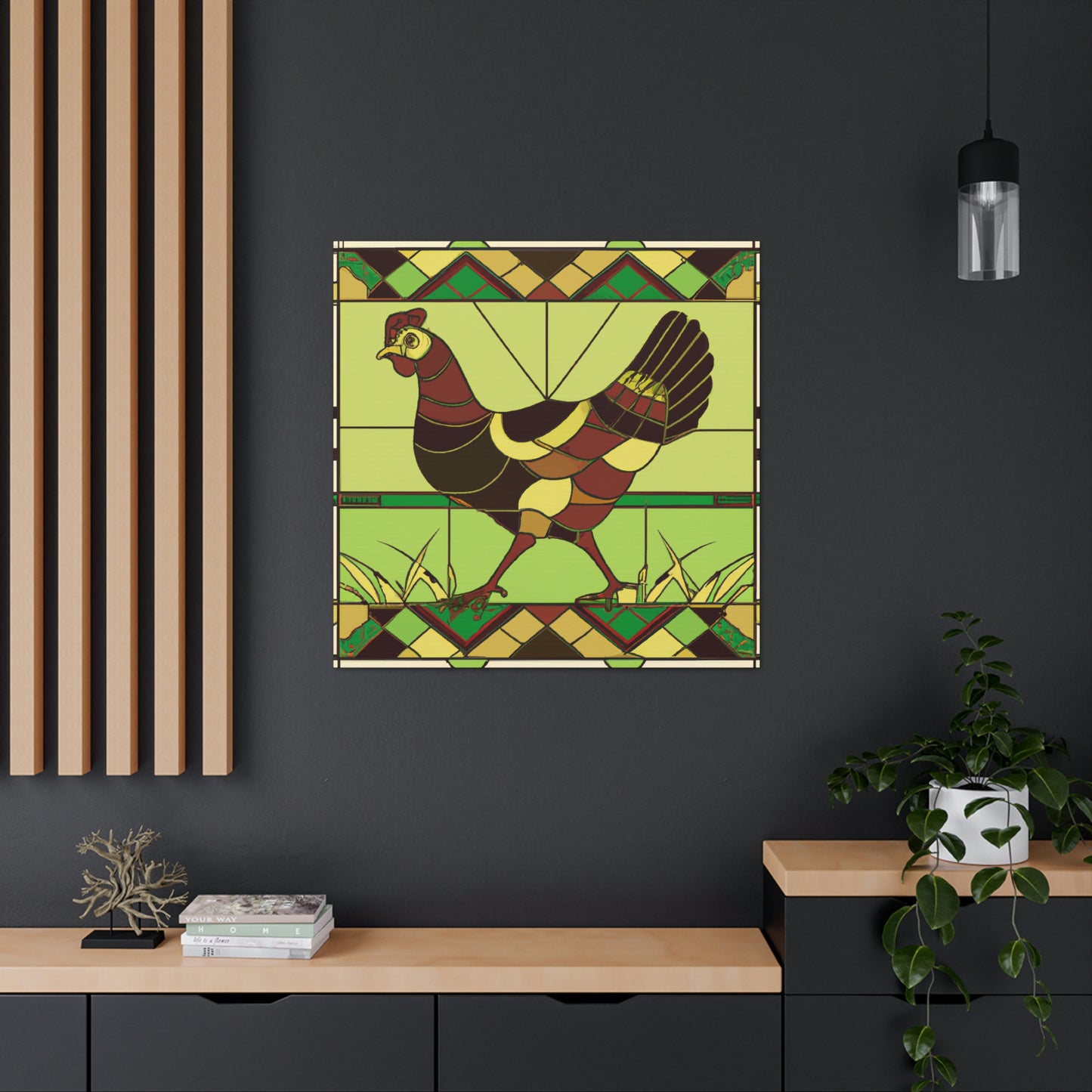 "Hen in the Roaring Twenties" - Canvas