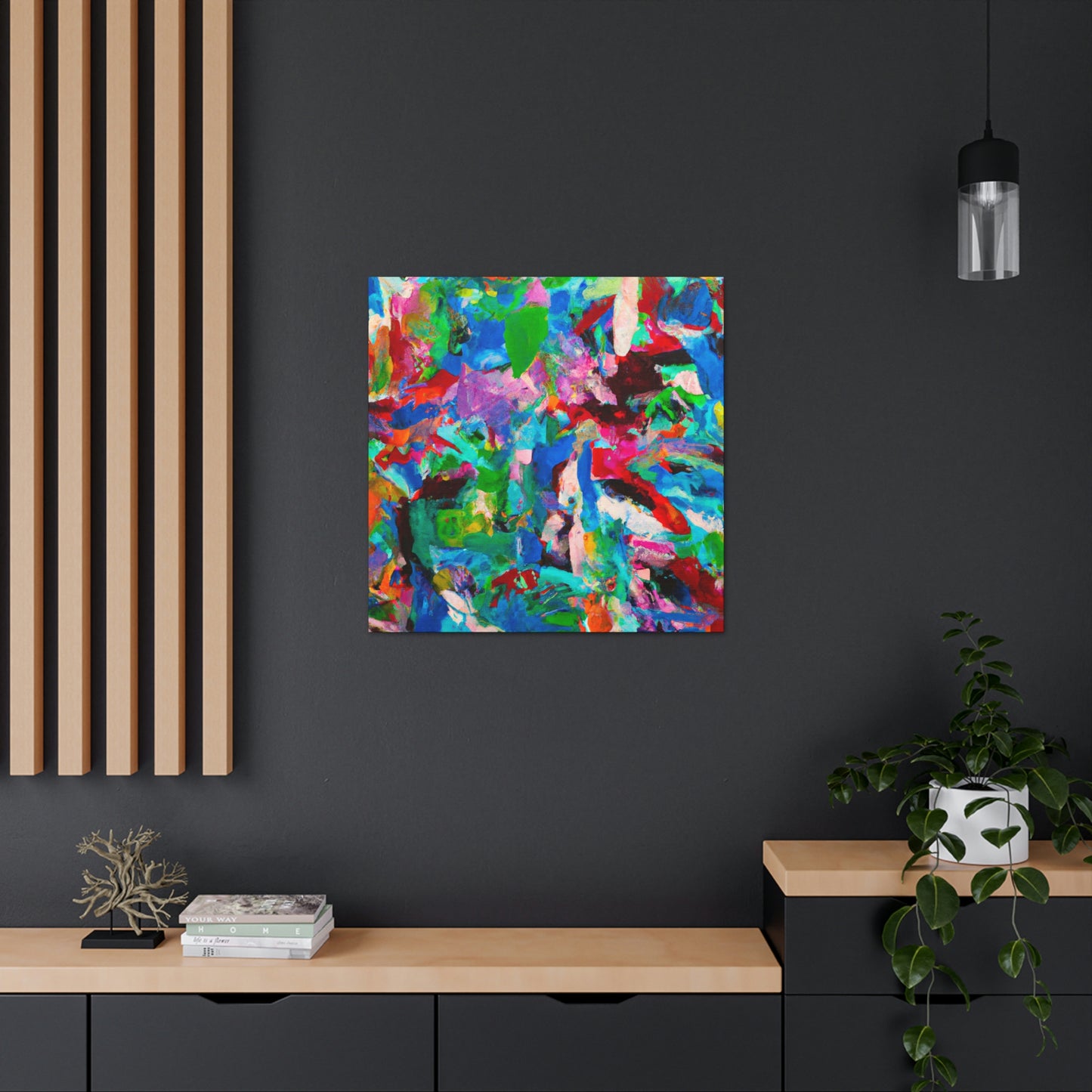 Vividly Plumaged Birds - Canvas