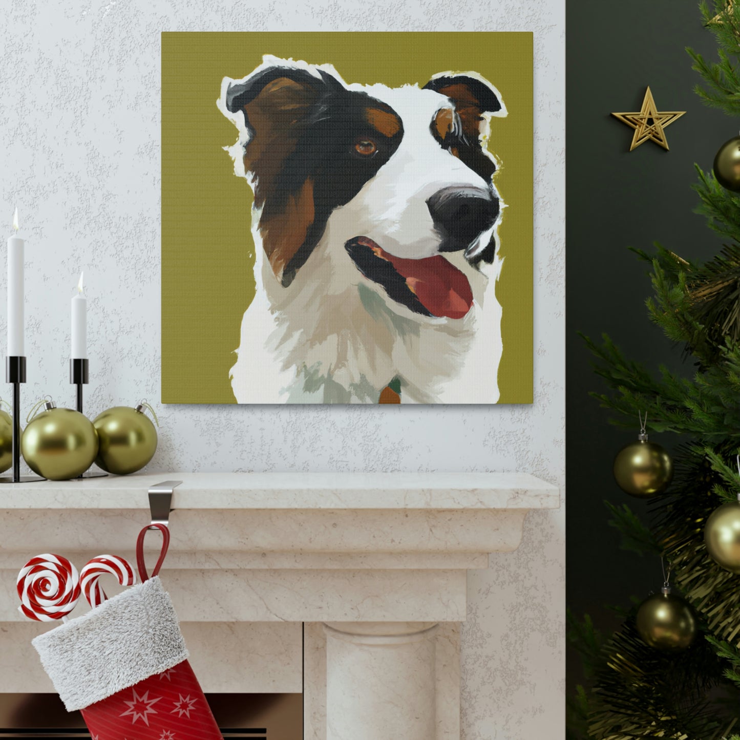 "Border Collie Simplicity" - Canvas